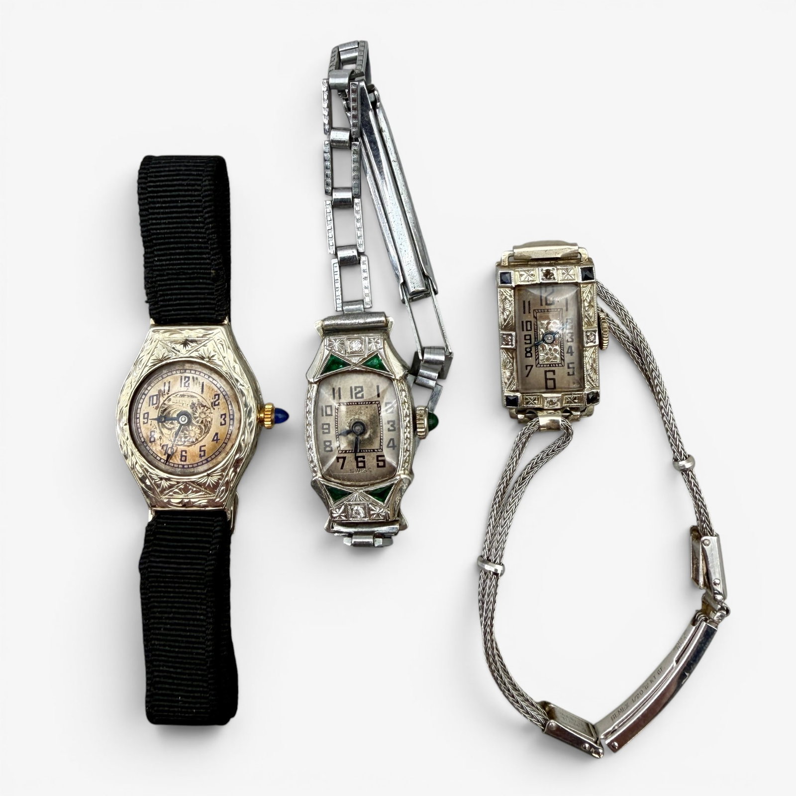 Group of Three Antique Wristwatches (1 of 6)