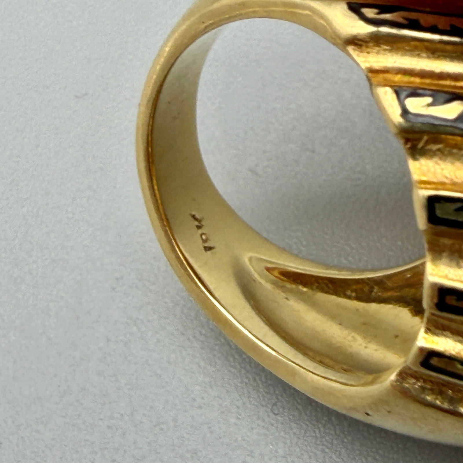 18K Gold Men's Ring - 4