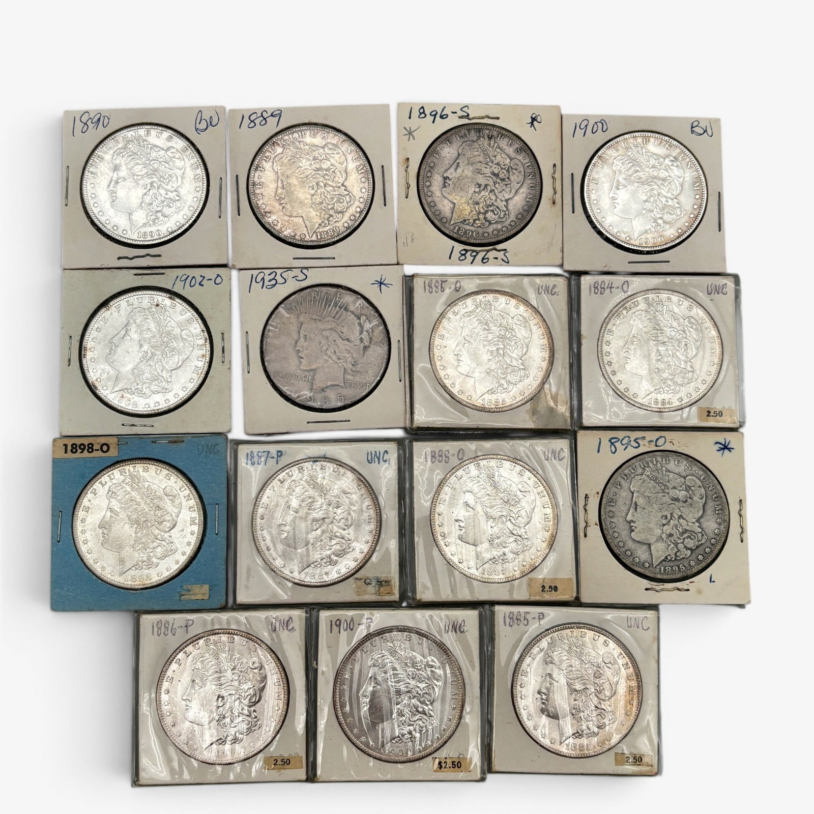 Group of Fifteen Morgan Silver Dollars (1 of 1)