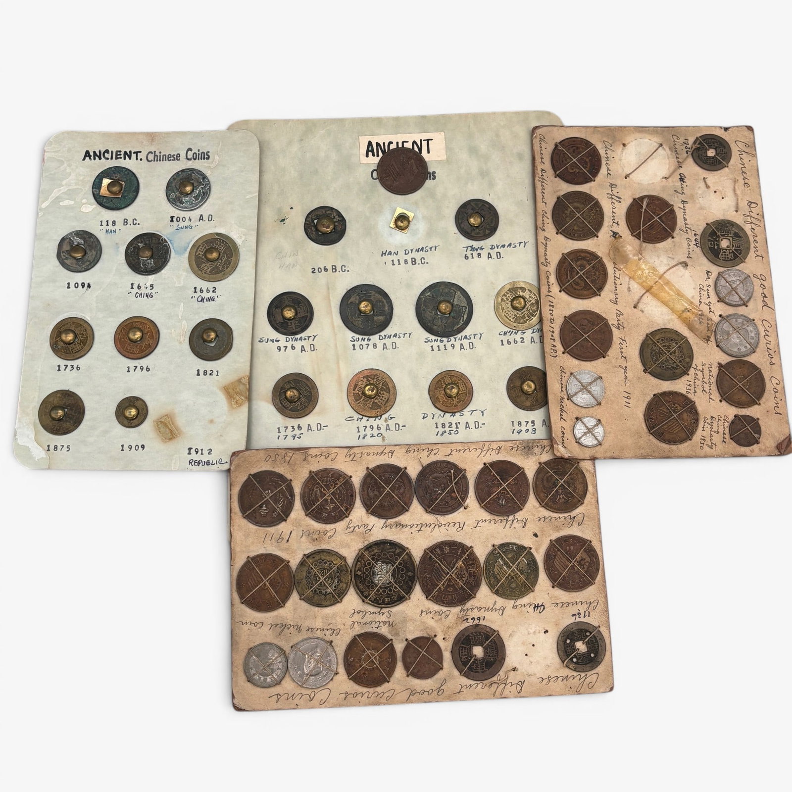 Collection of Ancient Chinese Coins: A large number of ancient Chinese coinage ranging from B.C. all the way up to the early 20th century.