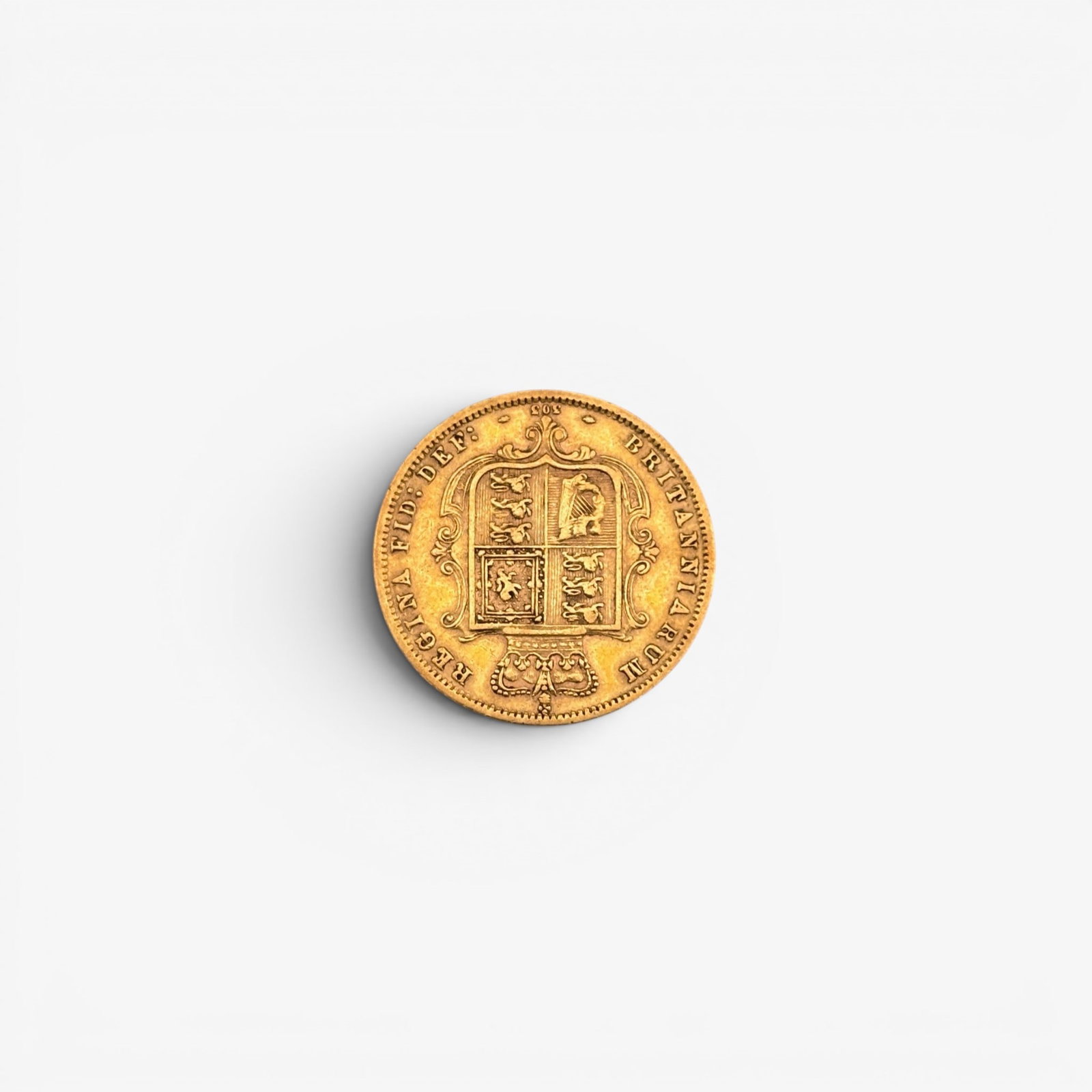 1873 British Half Crown Gold Piece (1 of 1)