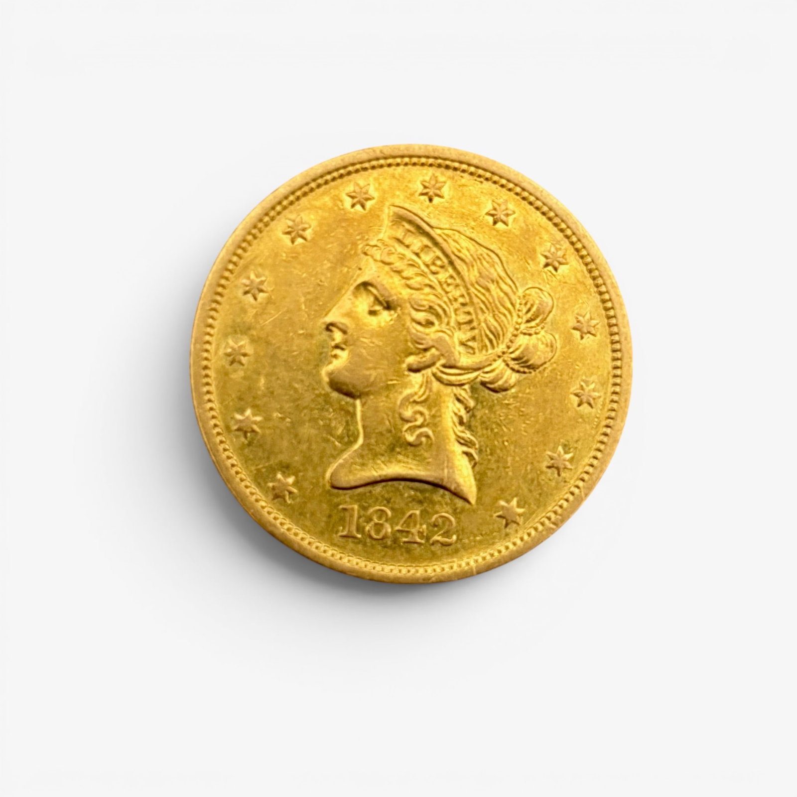 1842 $10 Large Date Gold Coin (1 of 3)