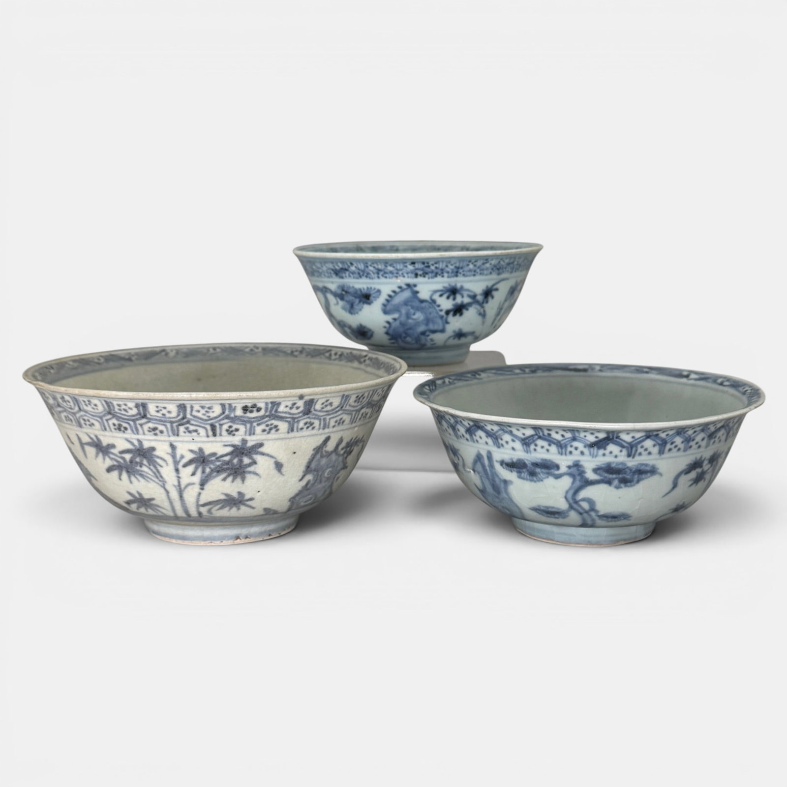 Three Ming Blue and White Bowls (1 of 12)