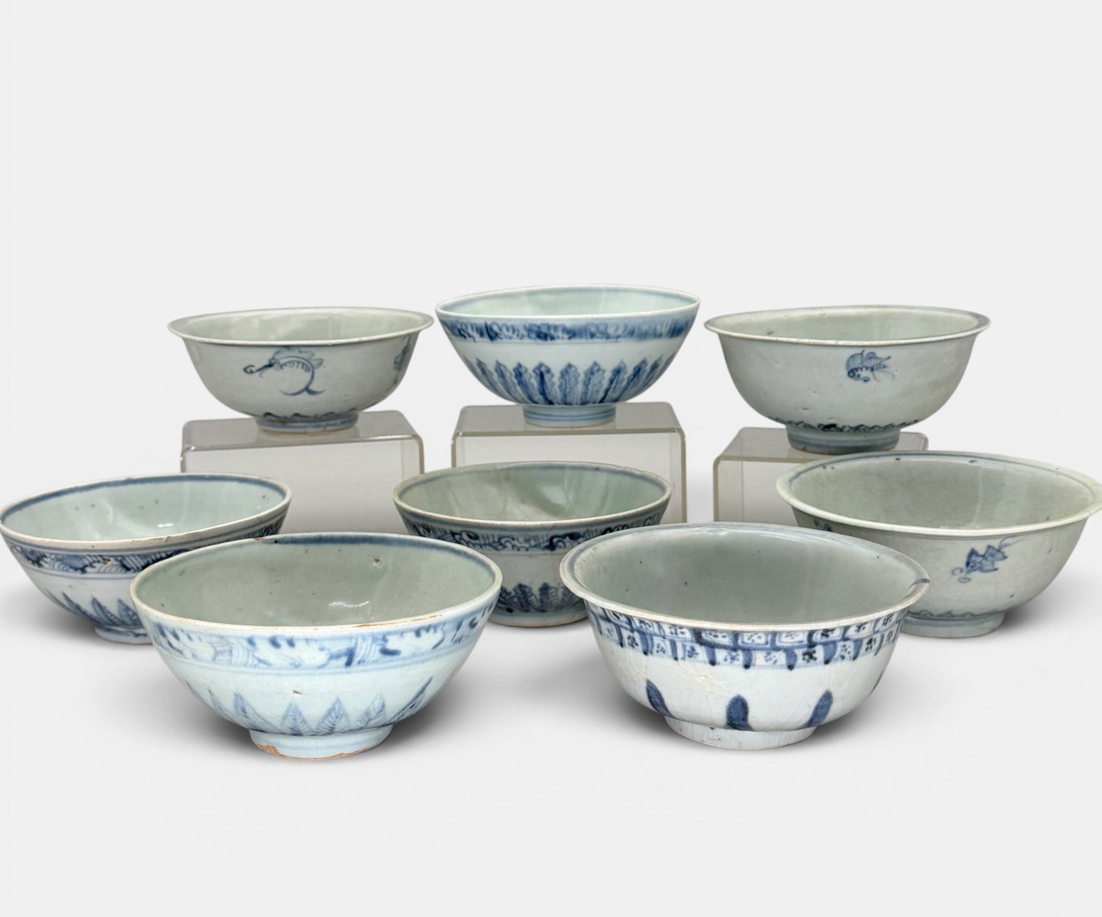 Eight Ming Blue and White Bowls (1 of 15)