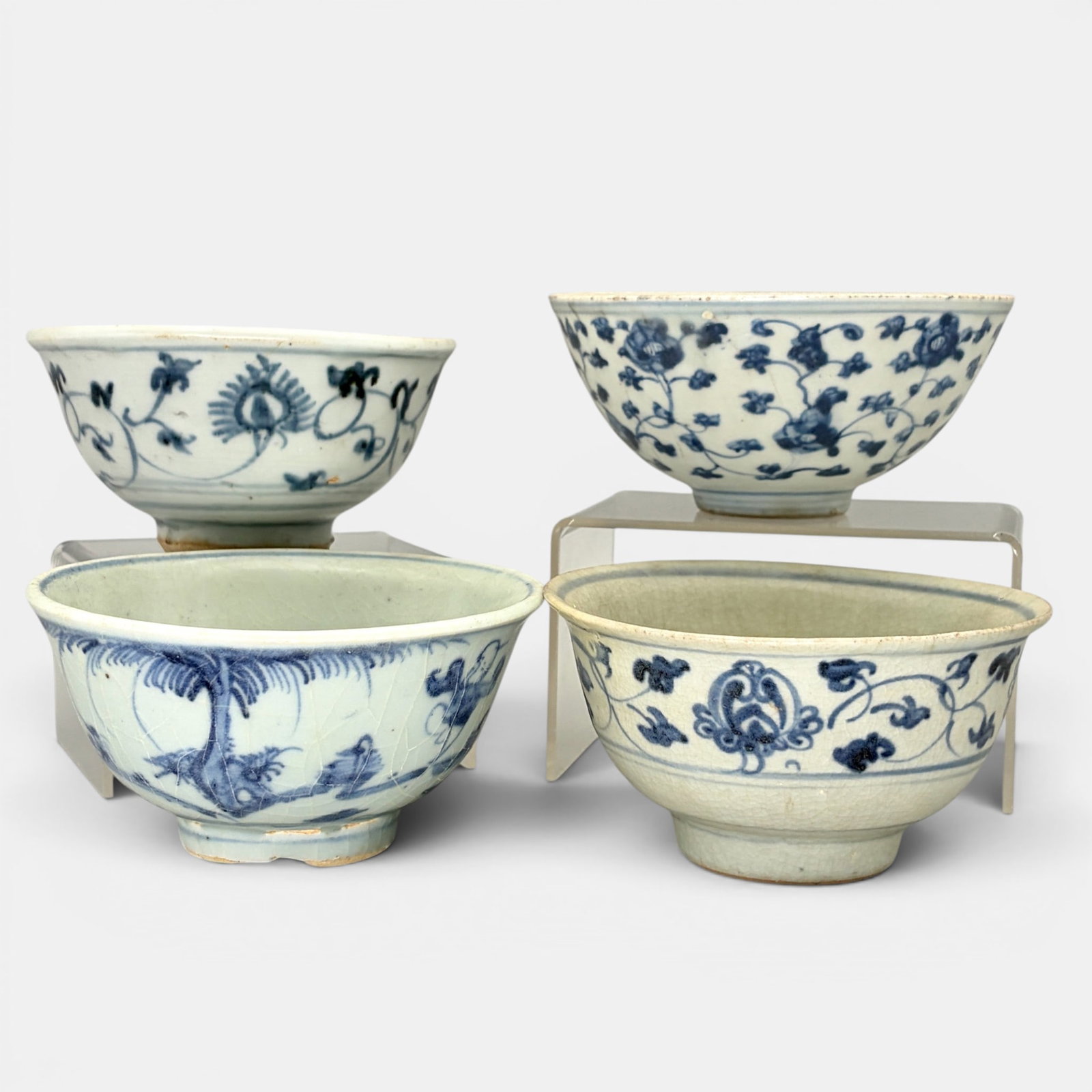 Four Ming Blue and White Bowls (1 of 12)