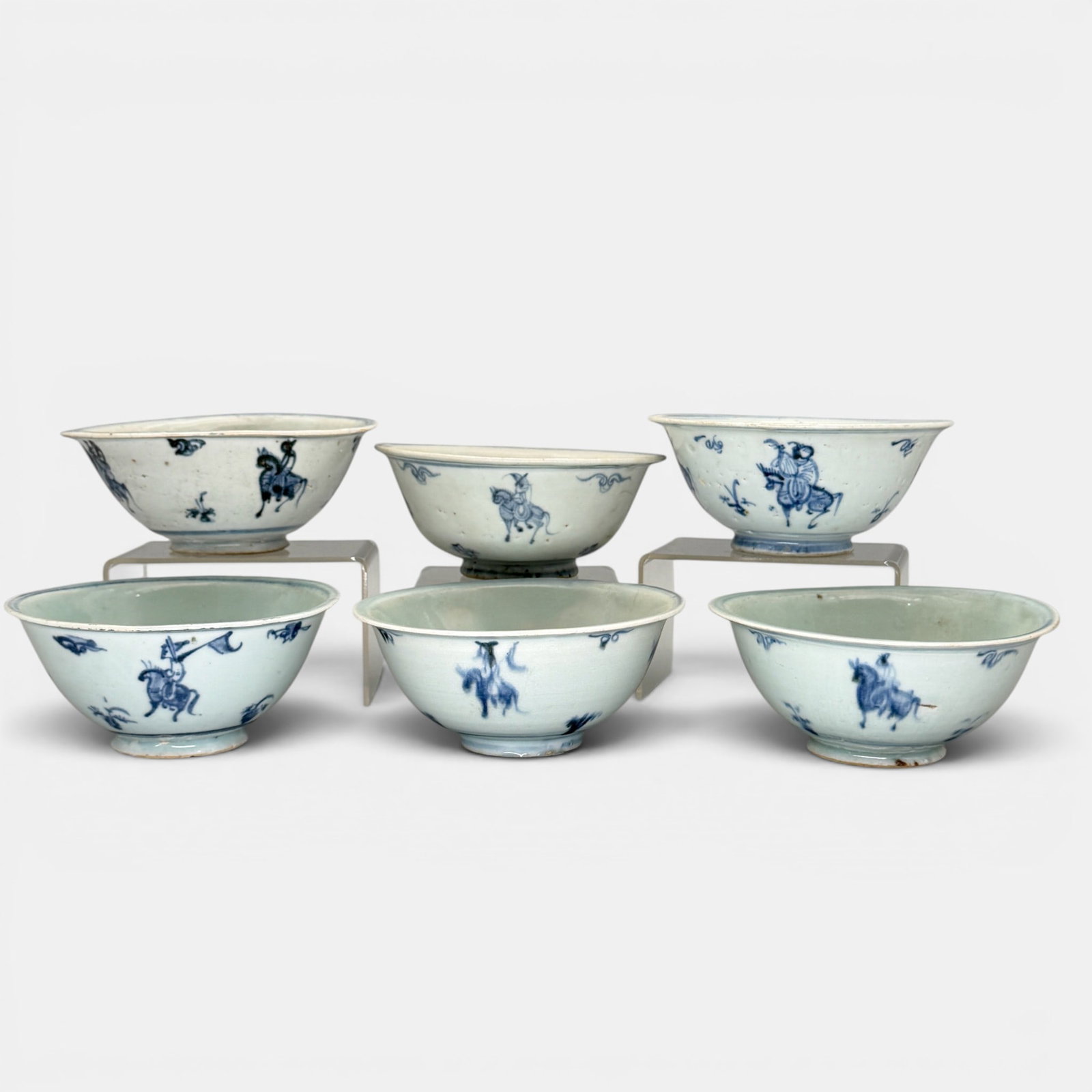 Six Ming Blue and White Decorated Bowls (1 of 12)