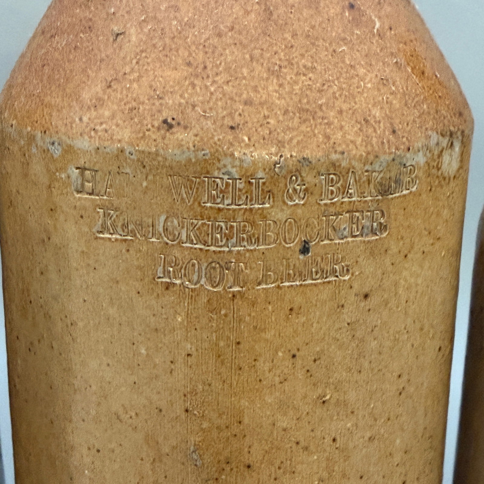 Four early ceramic bottles for various substances. - 4