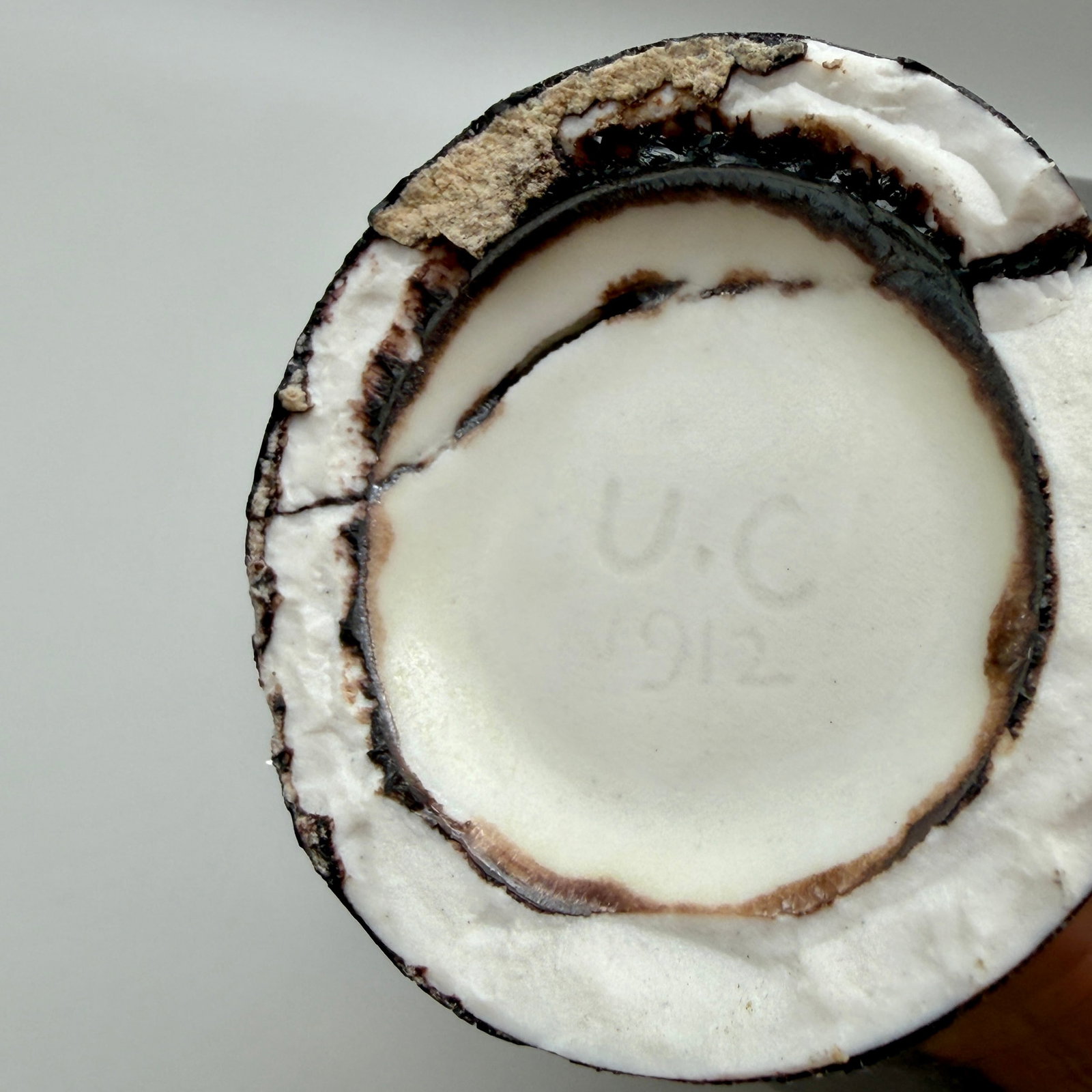 Four University City items, various glazes - 6