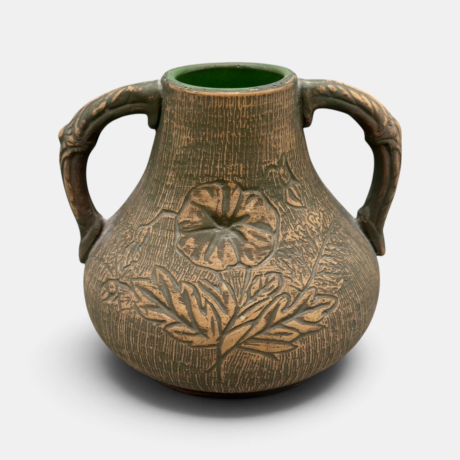 Redwing, Union Stoneware Brushware vase - 2