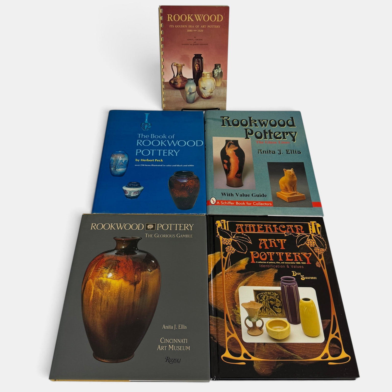 Five books dealing with American Art Pottery (1 of 6)