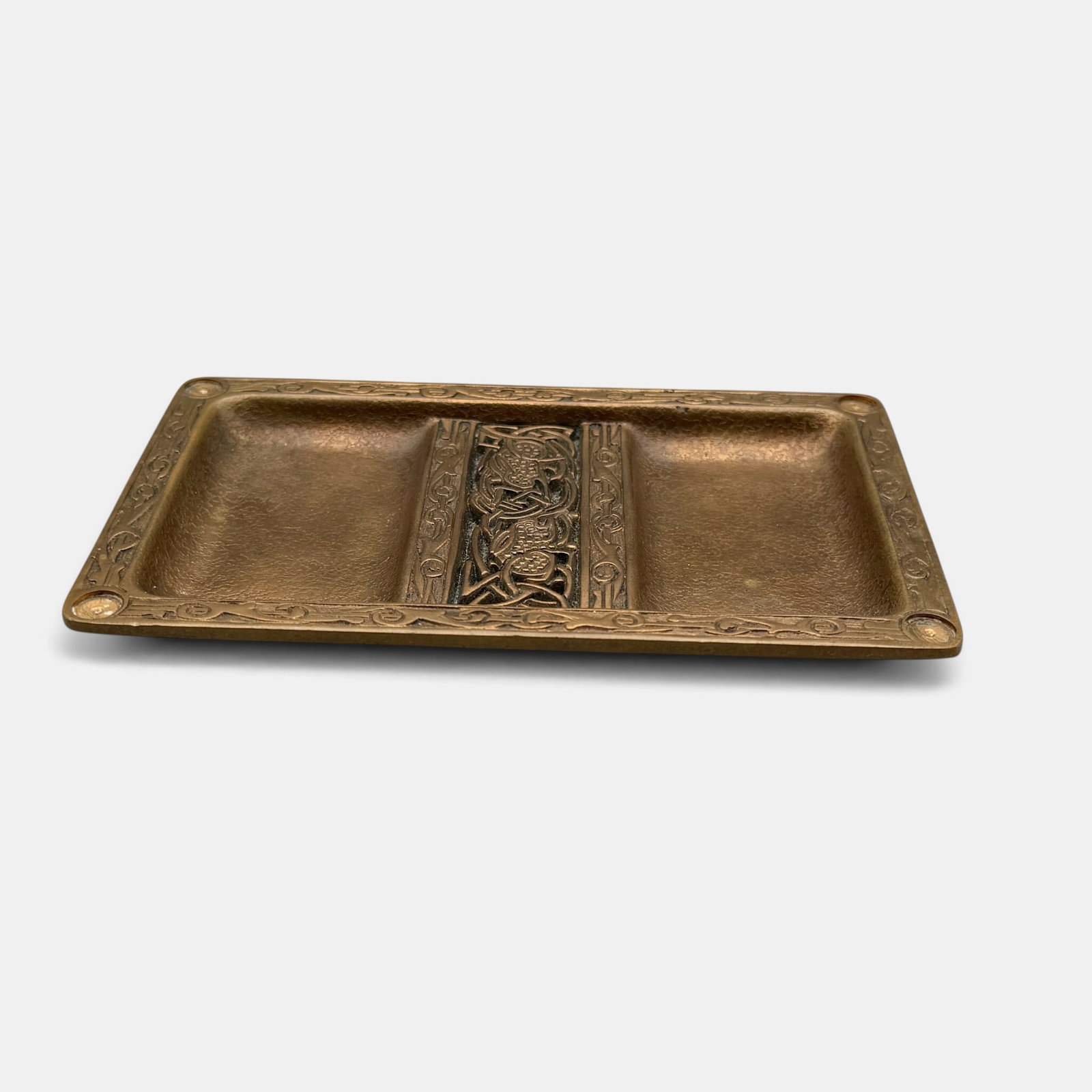 Tiffany Studios Celtic Pattern Card Tray - 2