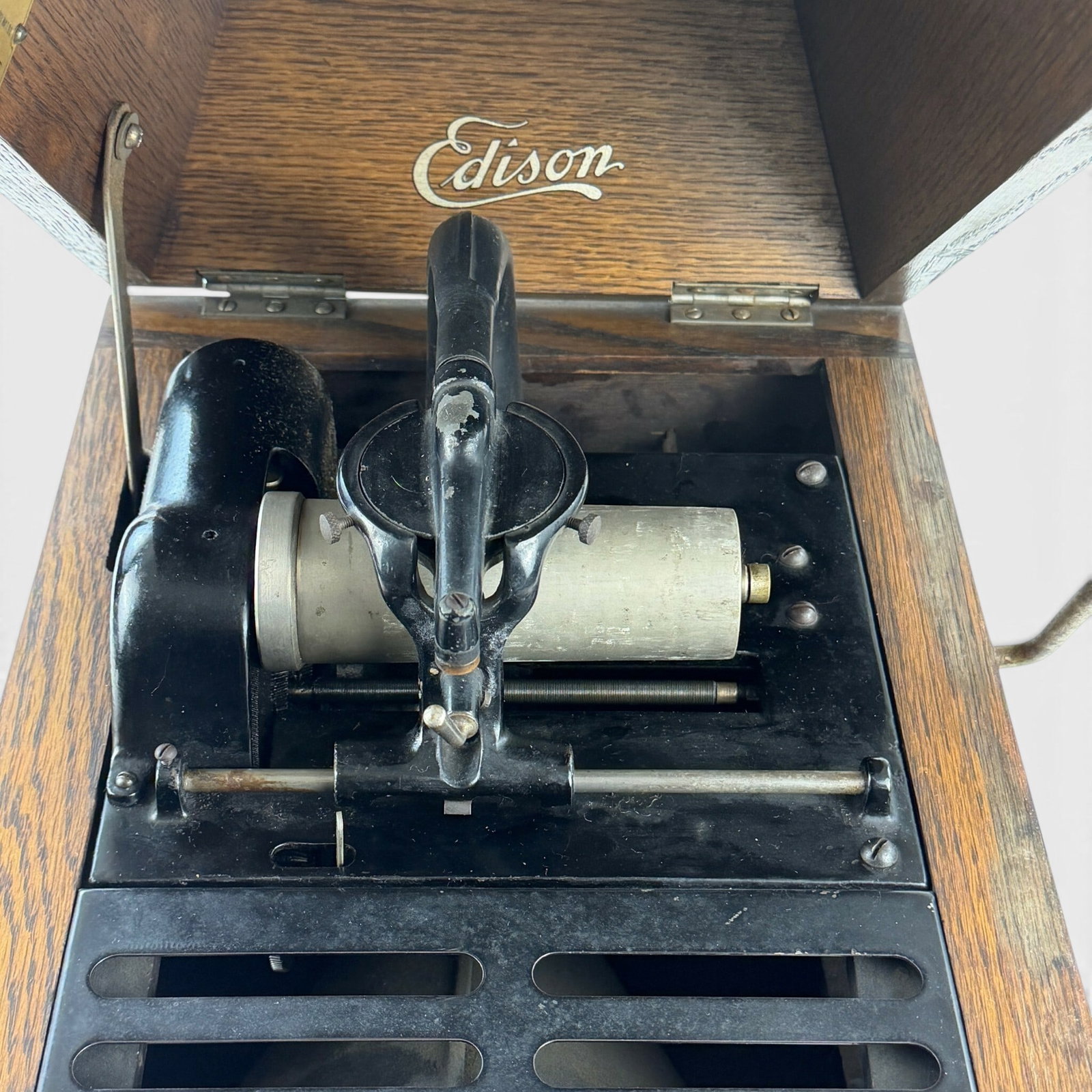 Antique Edison Phonograph Record Player - 2