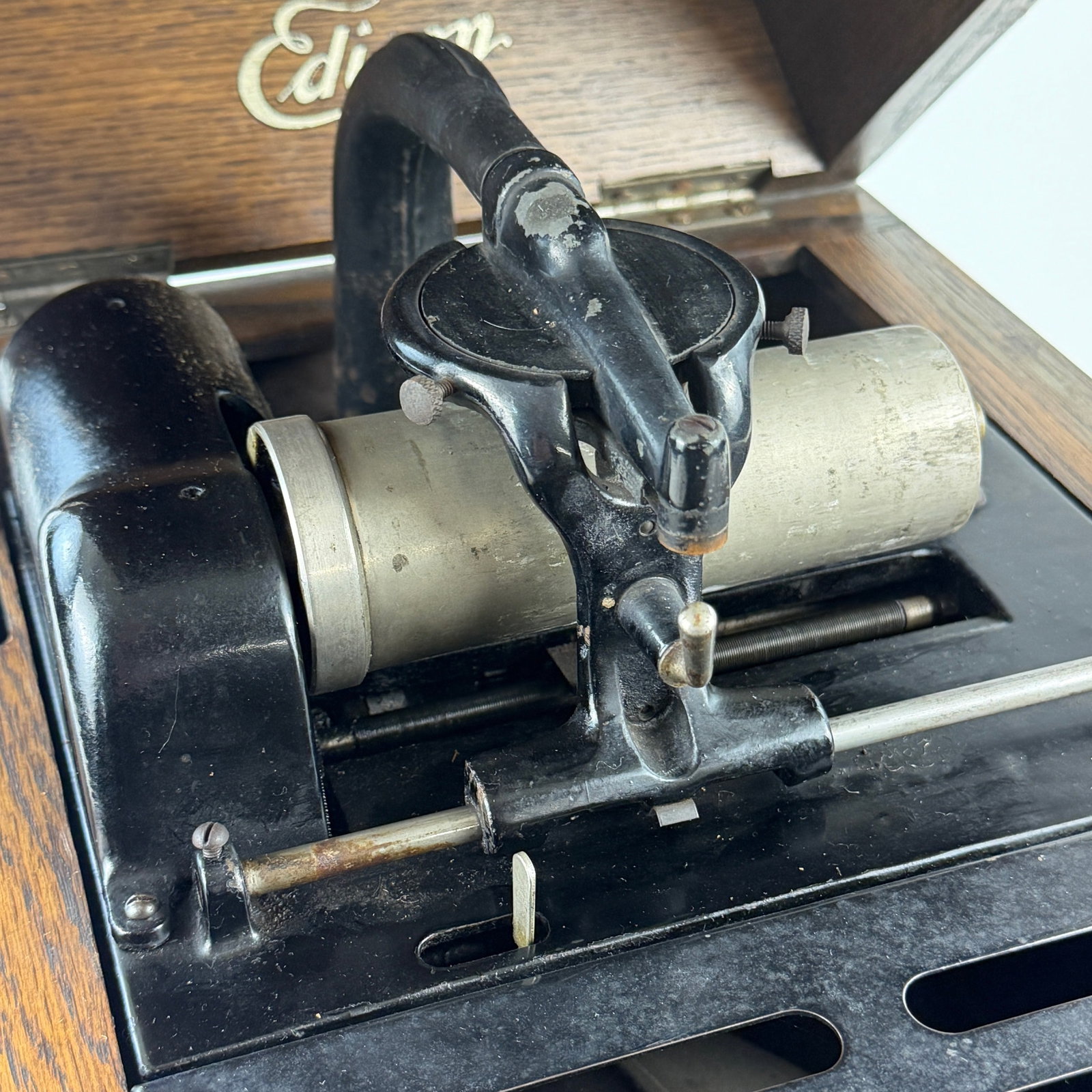 Antique Edison Phonograph Record Player - 3
