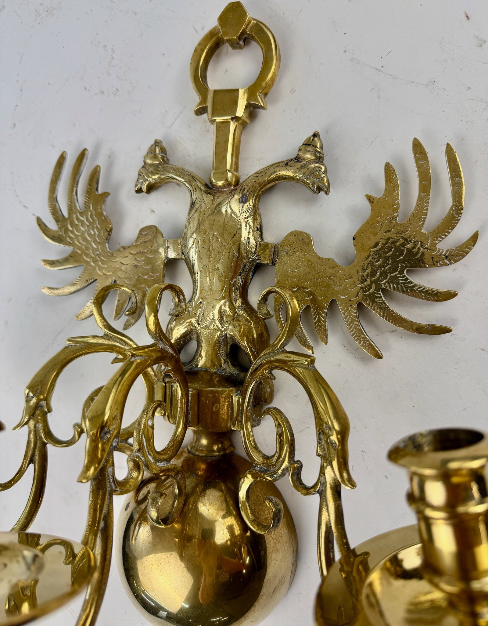 Maitland Smith Brass Wall Sconces - 3