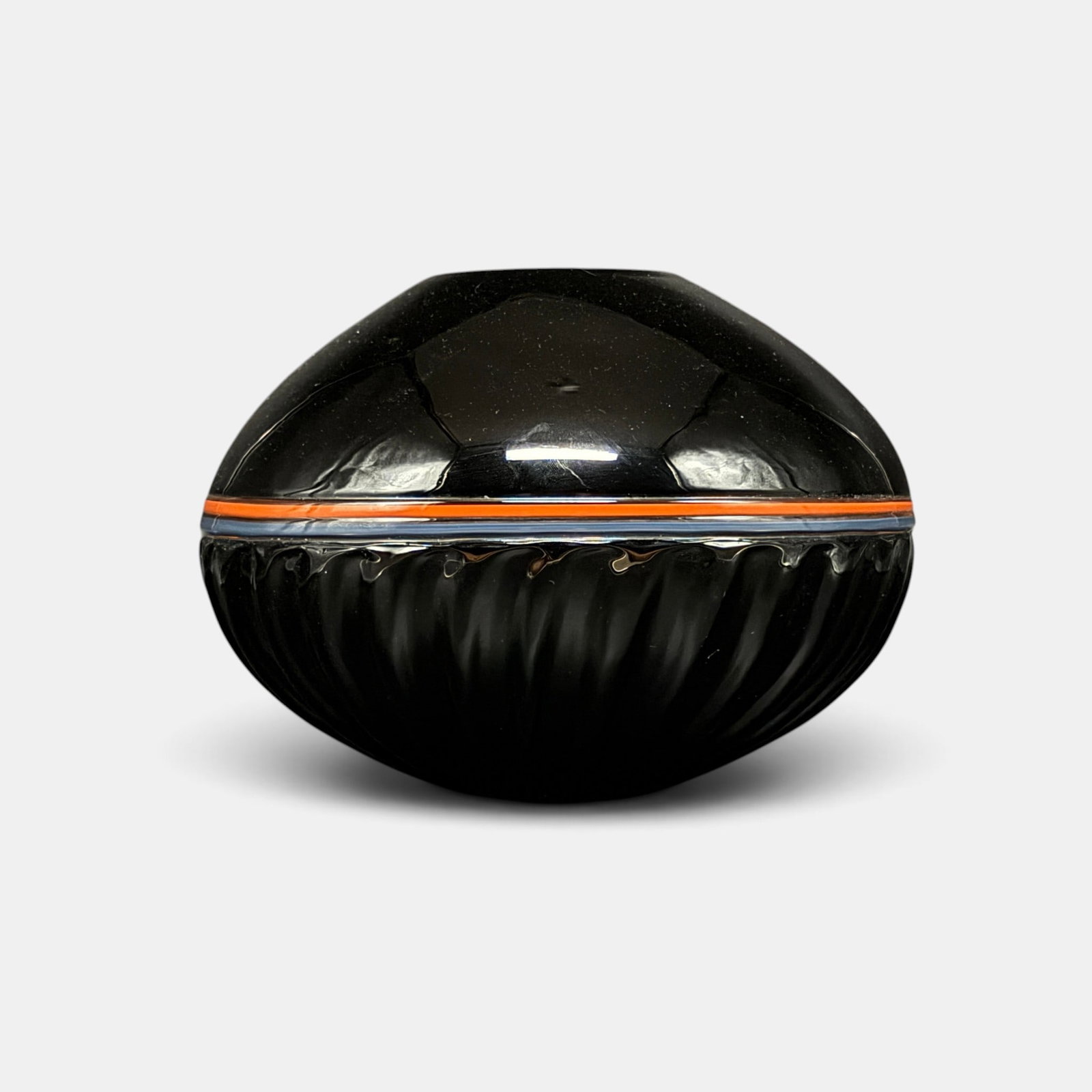 Lino Tagliapietra: Untitled Vessel, 1983: Lino Tagliapietra (Italian, b. 1934). Conical vessel, signed, incised and dated 85 to underside. Ht. 8".
