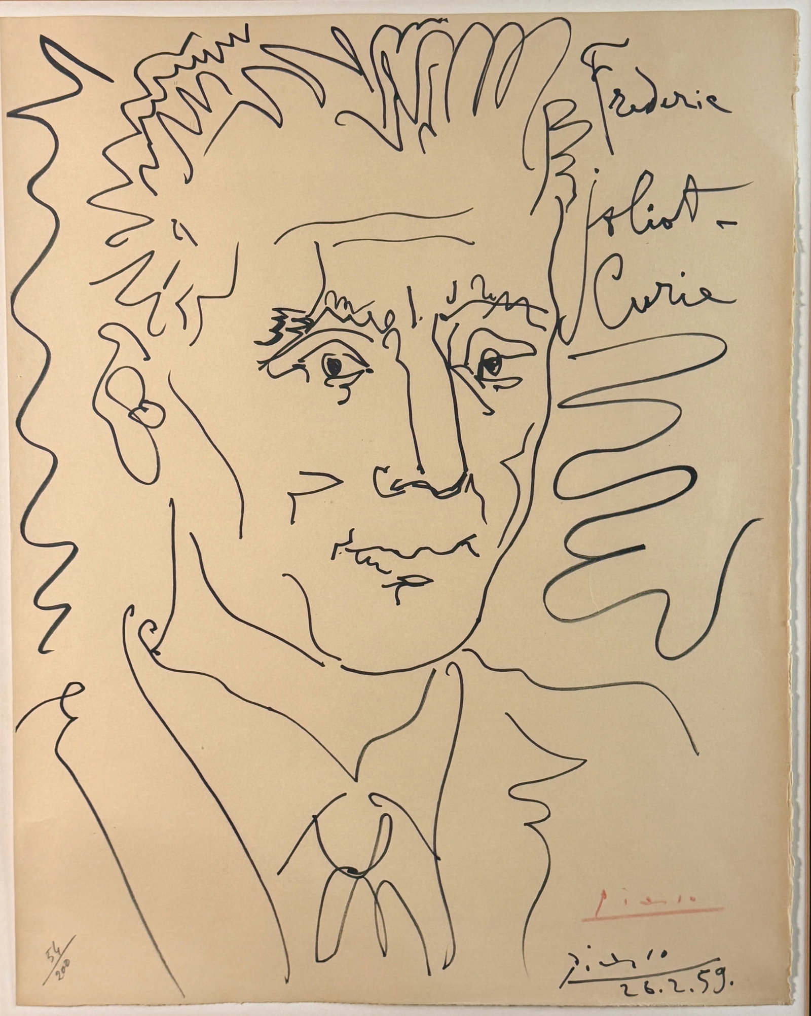 Pablo Picasso, Frederic Curie Lithograph - 2
