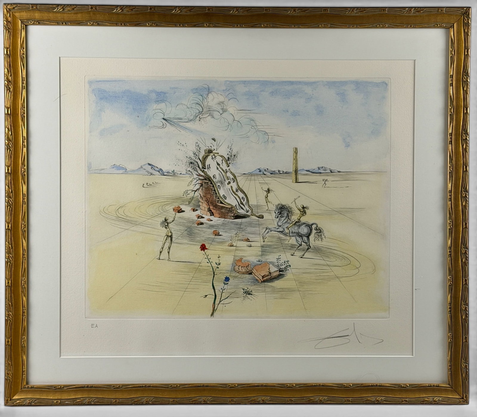 "Cosmic Horseman" Etching by Salvador Dali (1 of 5)