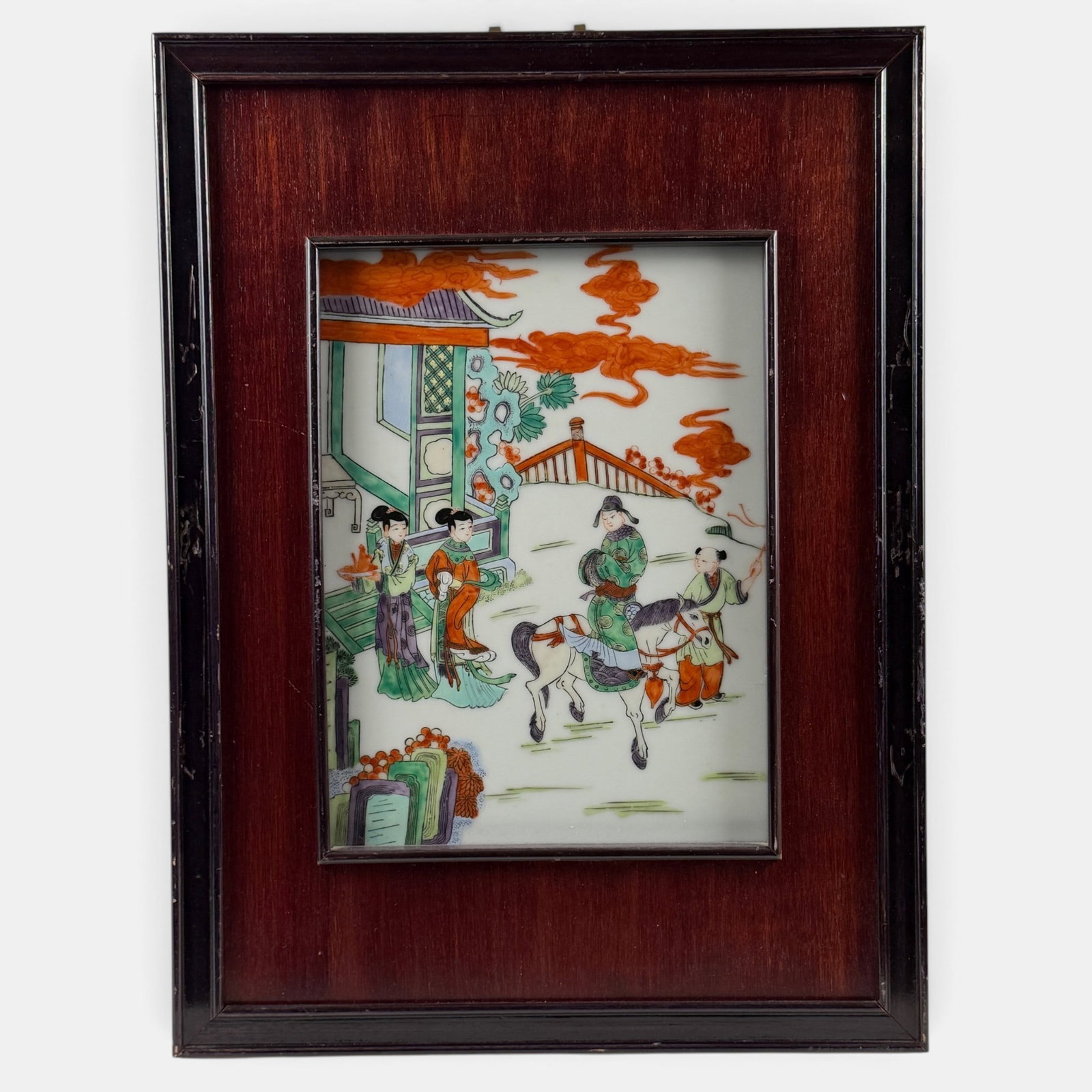 Three Chinese Plaque Paintings, Framed (1 of 7)