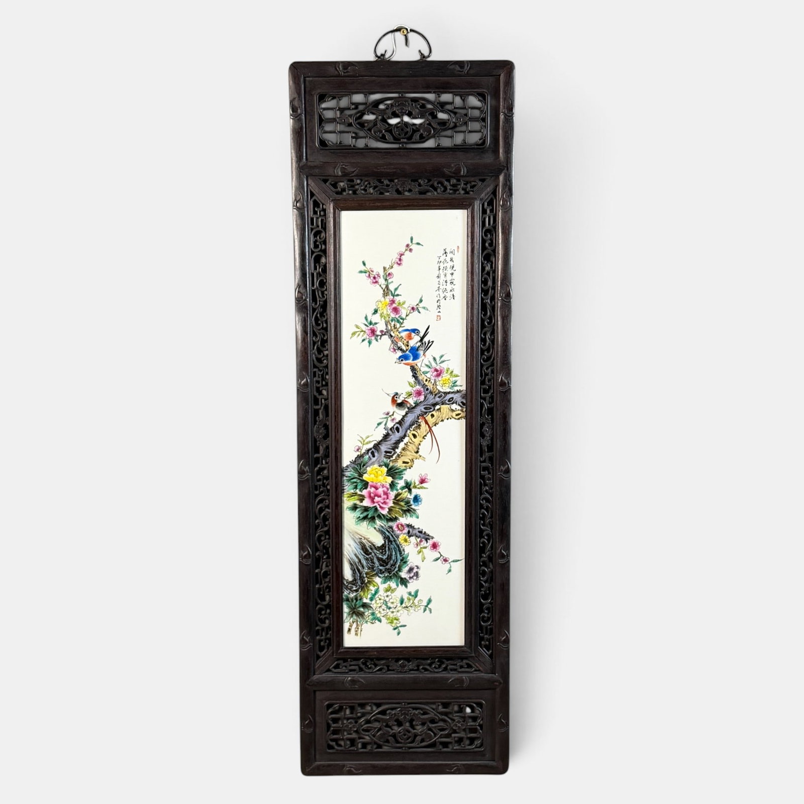Chinese Famille Rose Porcelain Decorated Plaque (1 of 6)