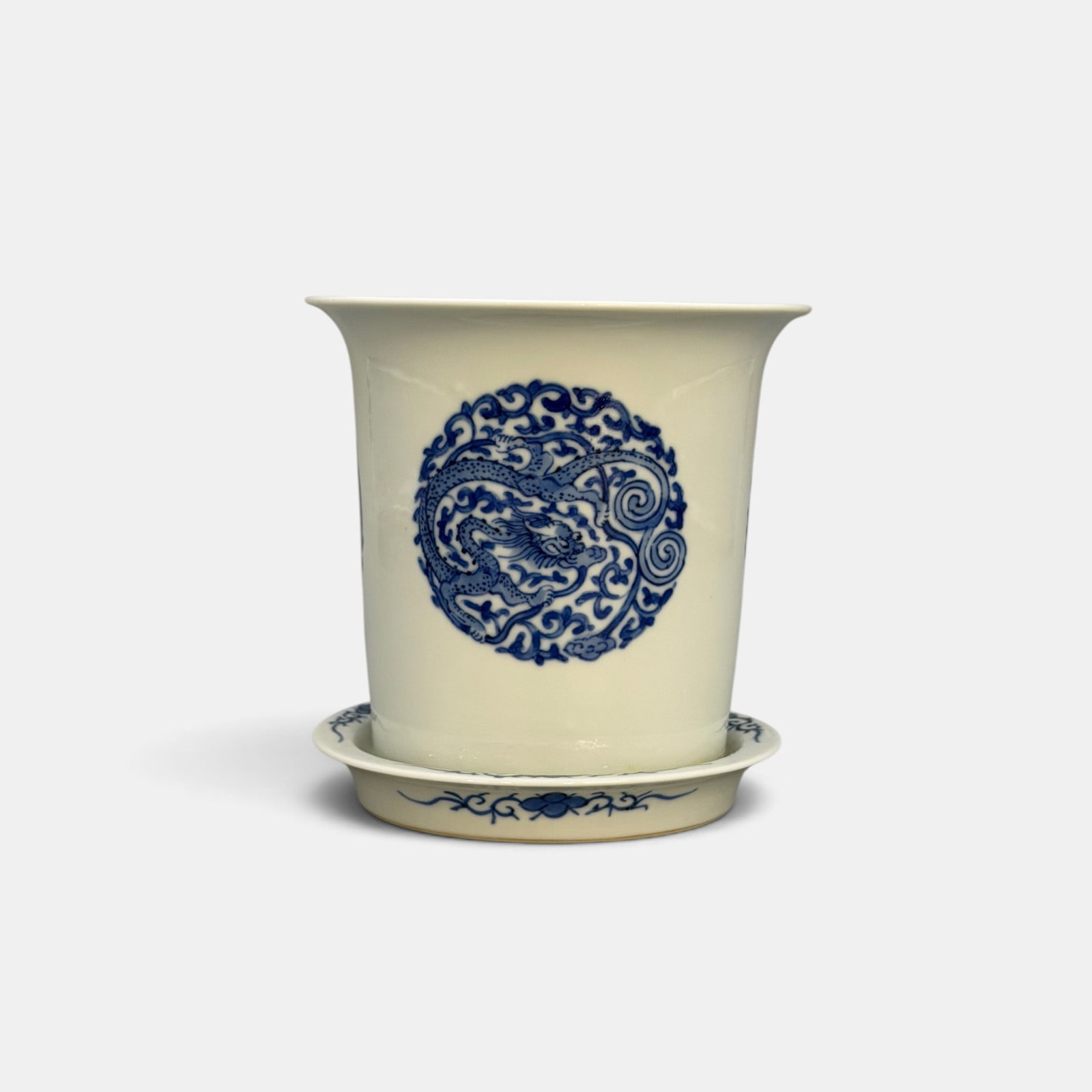 Kangxi Marked 20th Century Chinese Porcelain Planter (1 of 4)