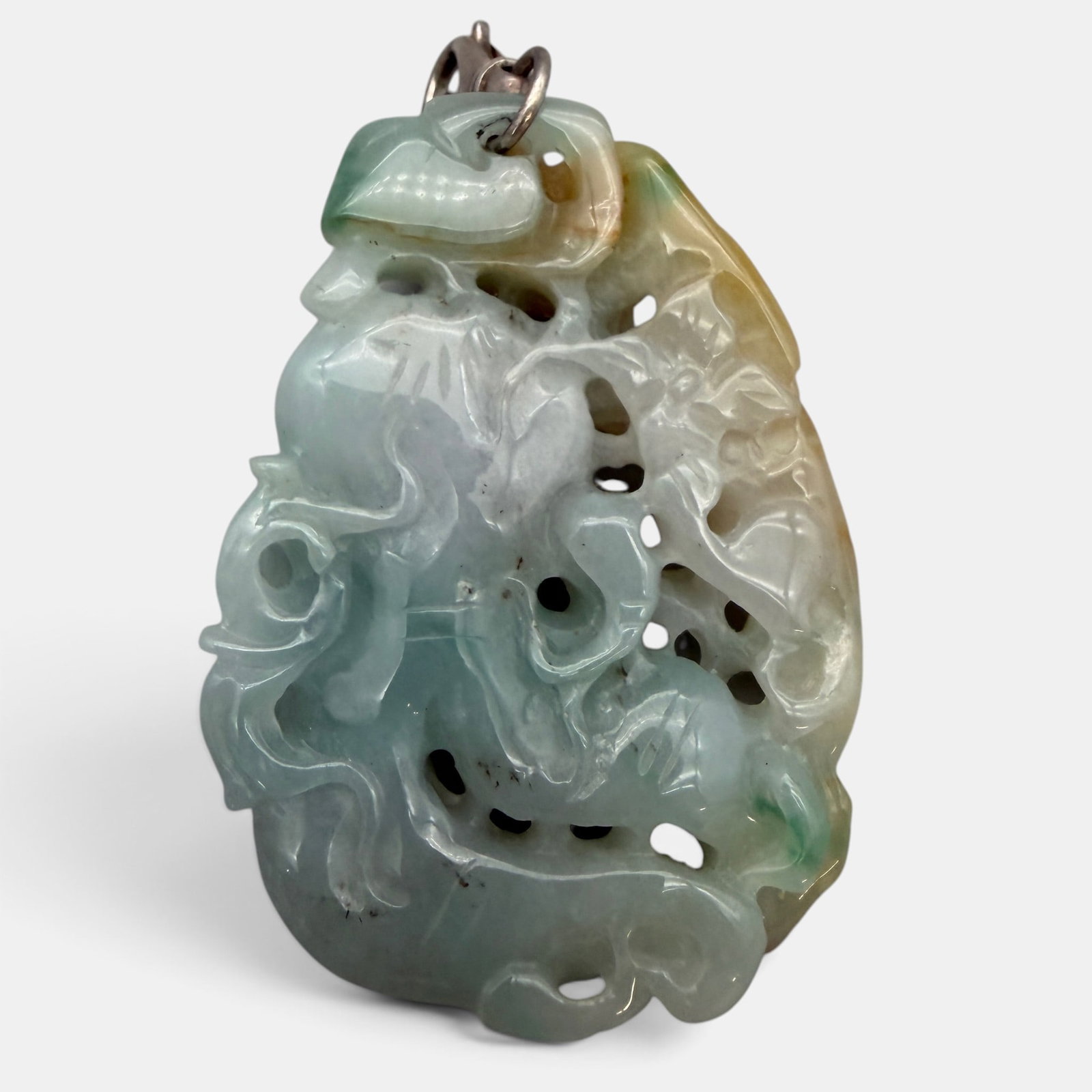 Chinese Jadeite Carved Pendant (1 of 4)