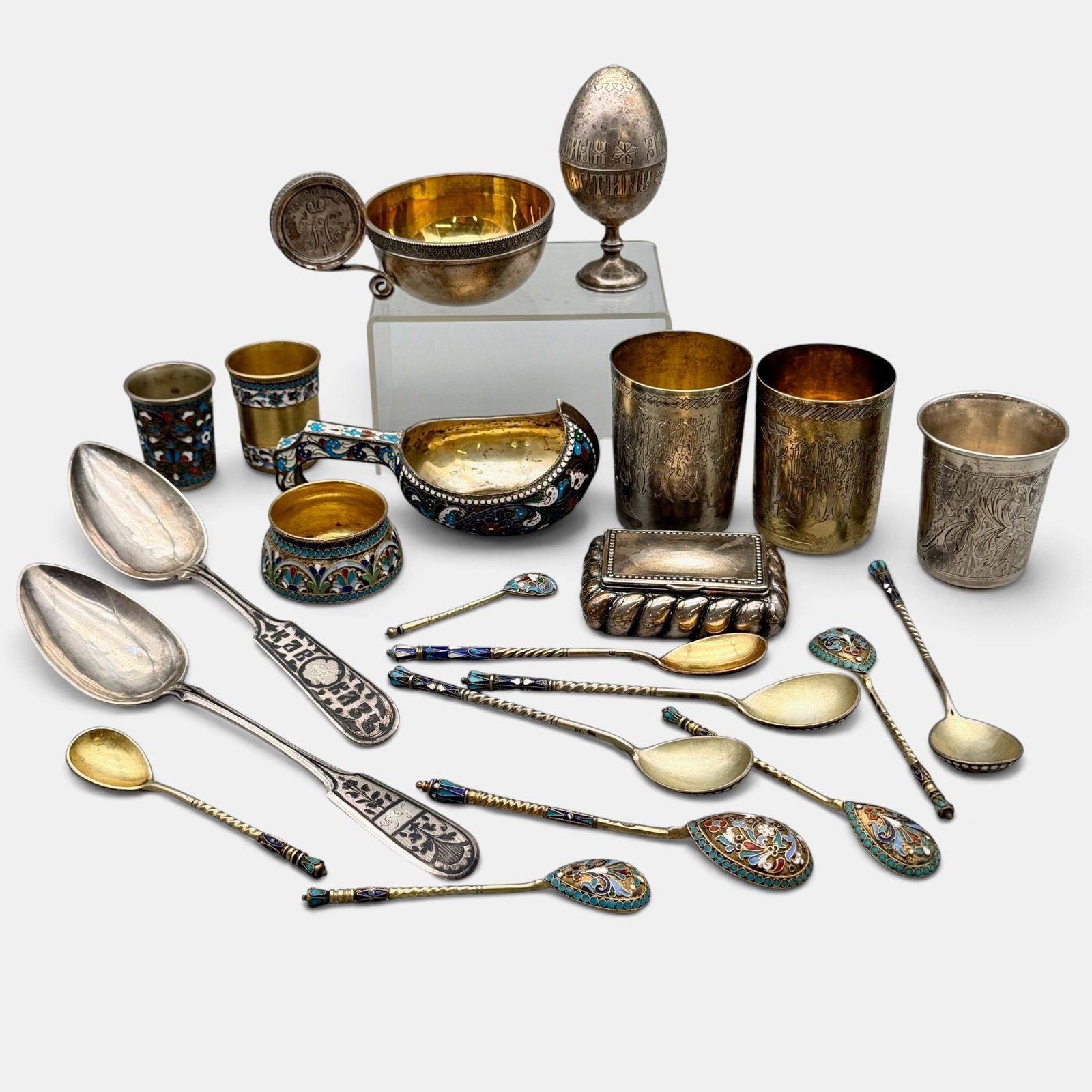 Outstanding Collection of Russian Silver and Enamel Objects (1 of 17)