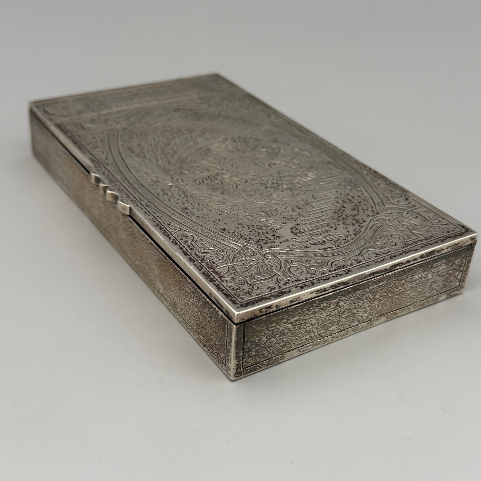Russian Silver Cigarette Box - 3