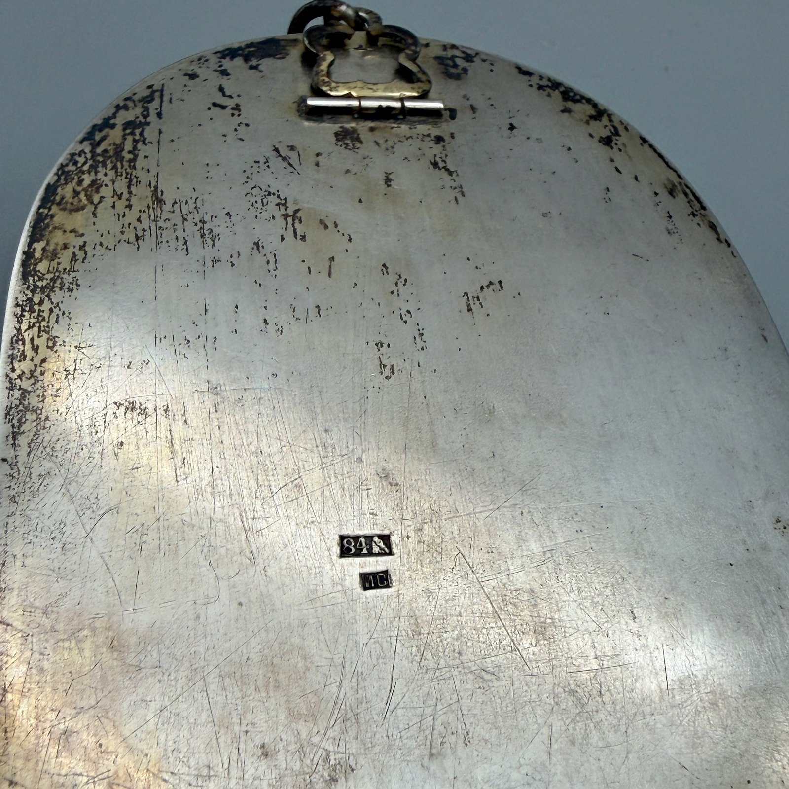 19th Century Russian Silver Triptych Icon - 8