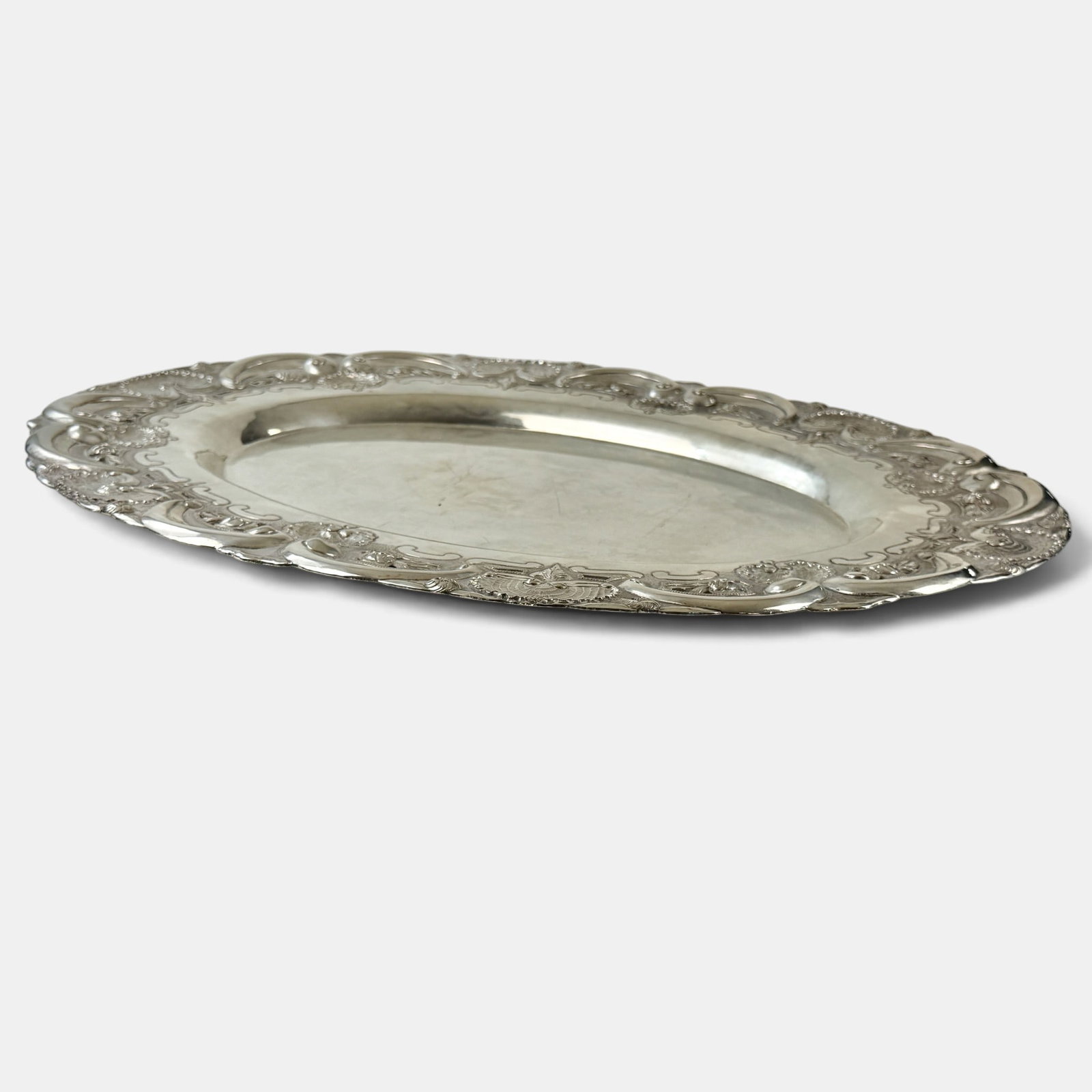 Large Sterling Silver Serving Tray - 2