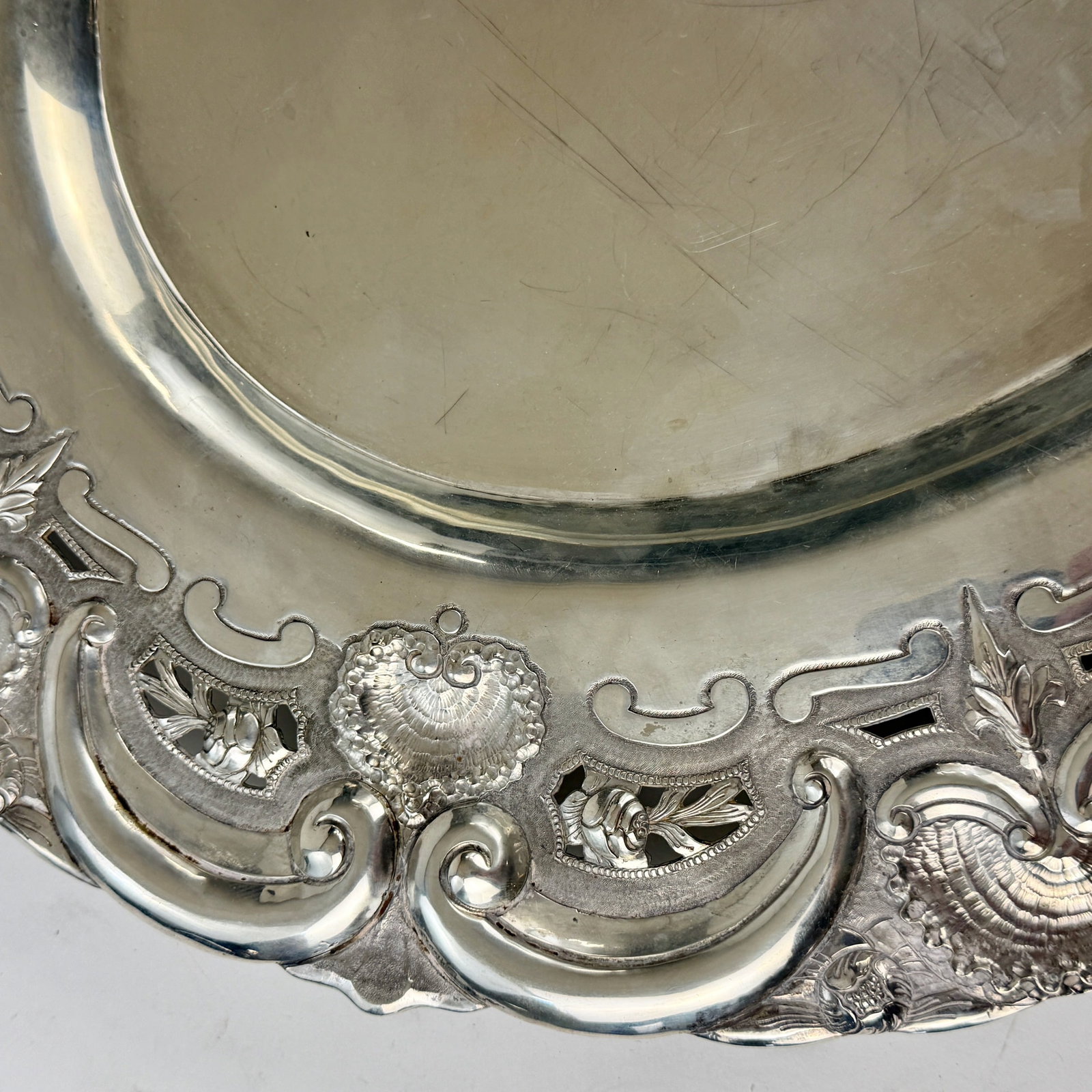 Large Sterling Silver Serving Tray - 4