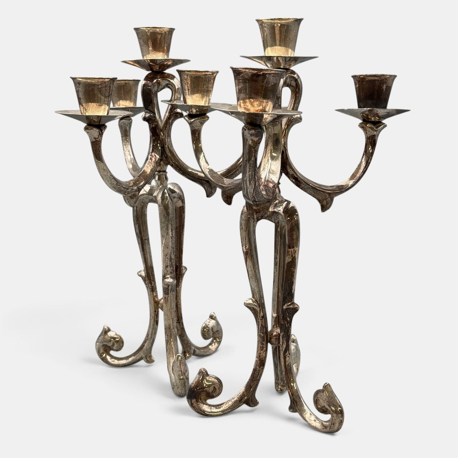 Pair of Sterling Candelabra (1 of 3)