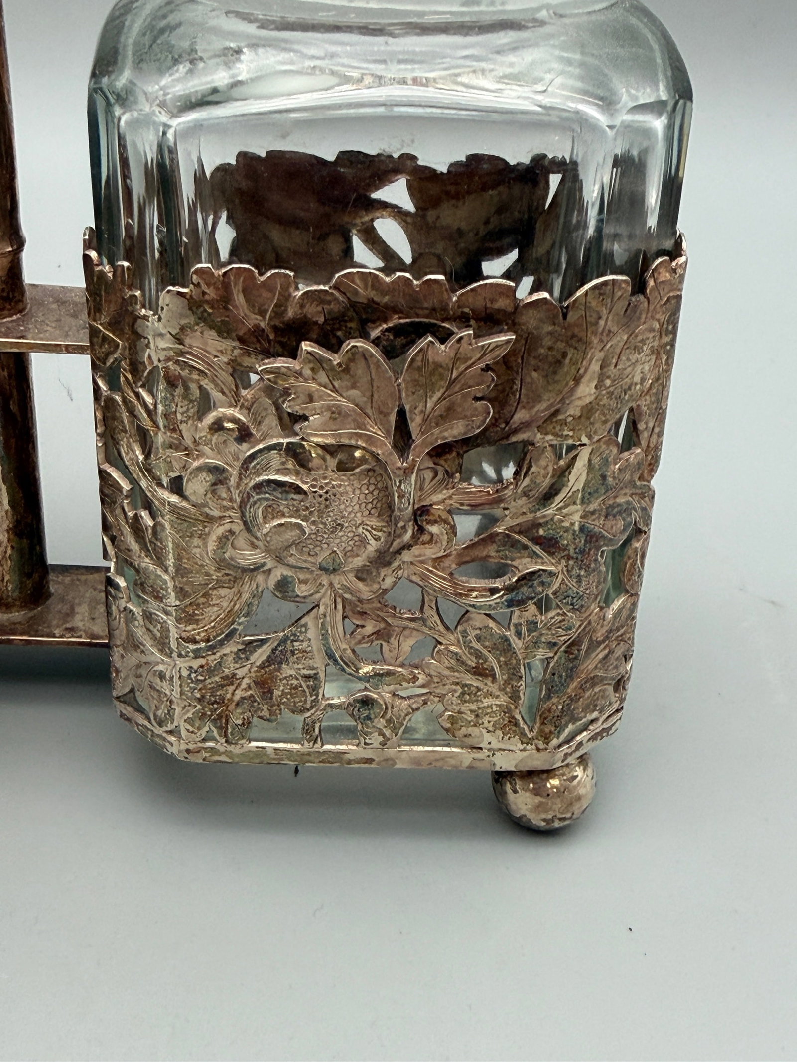 Silver Overlay Decanters and Vessels - 14