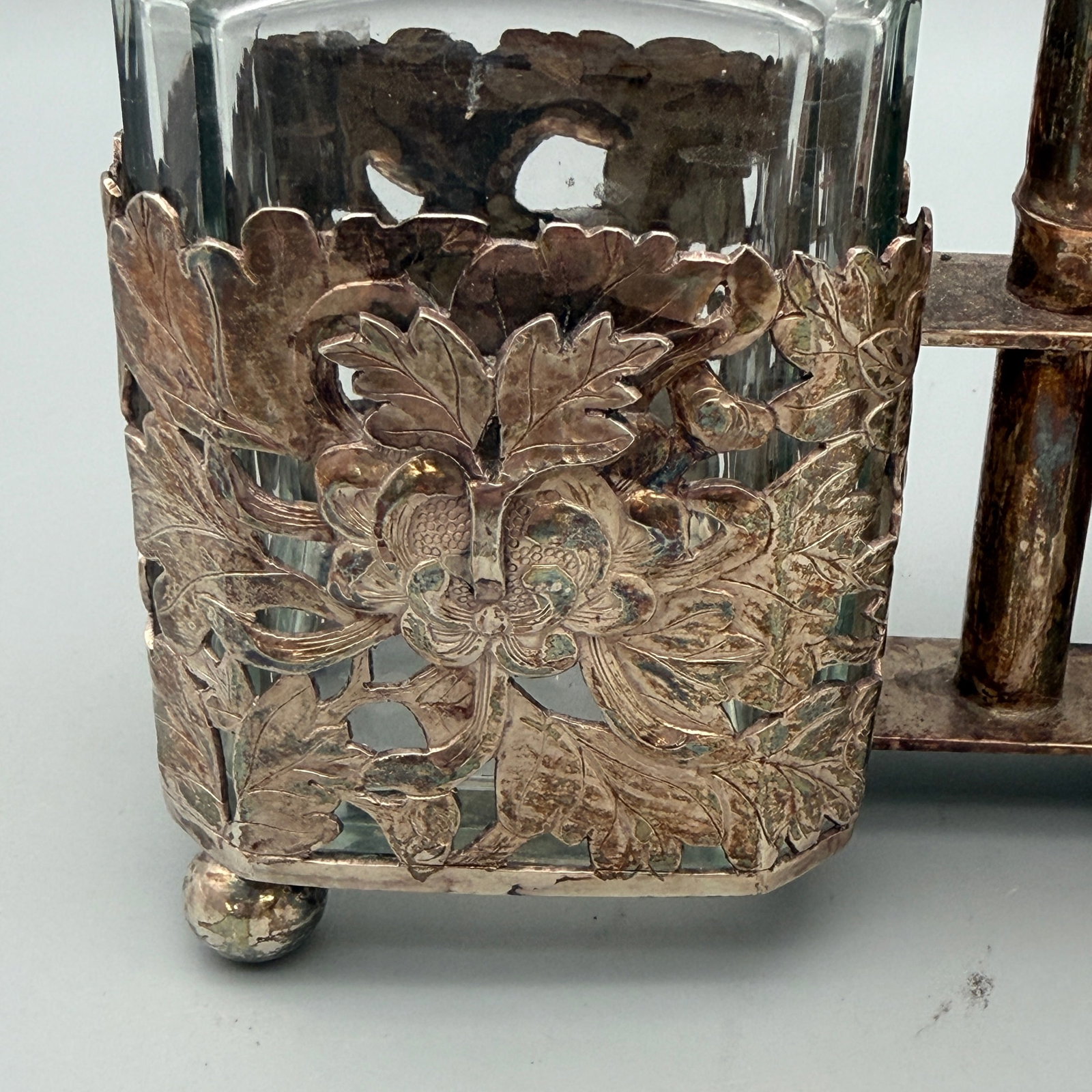 Silver Overlay Decanters and Vessels - 15