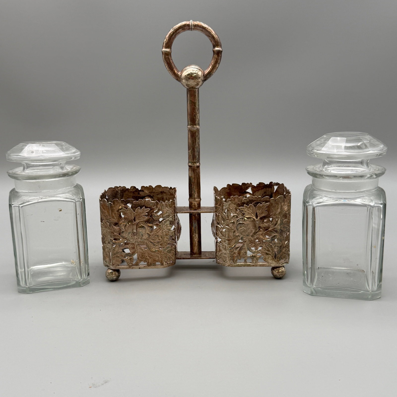 Silver Overlay Decanters and Vessels - 16