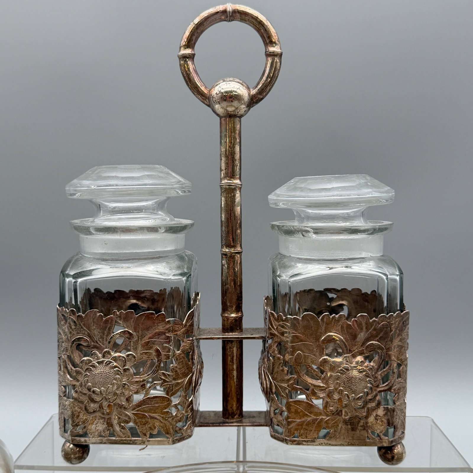 Silver Overlay Decanters and Vessels - 4
