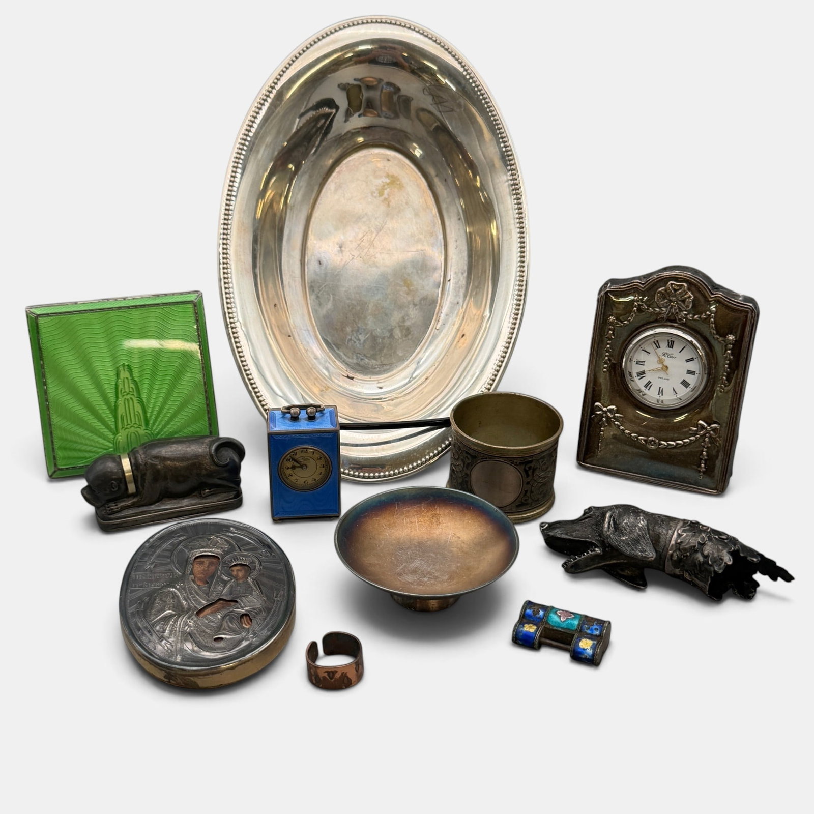 Collection of European Silver & Enamel Items (1 of 13)
