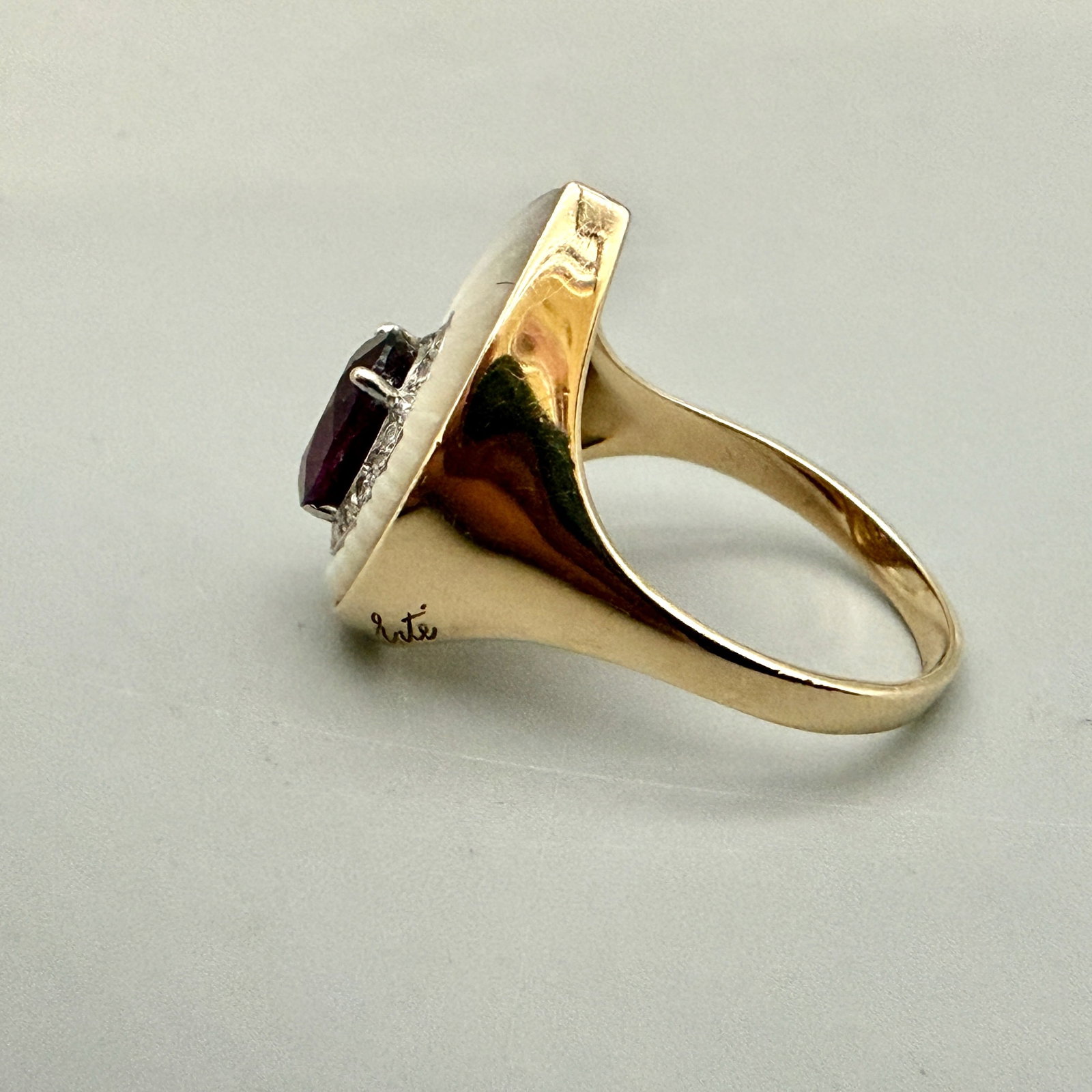Erte Designed "Claire de Lune" Ring, 14k - 3