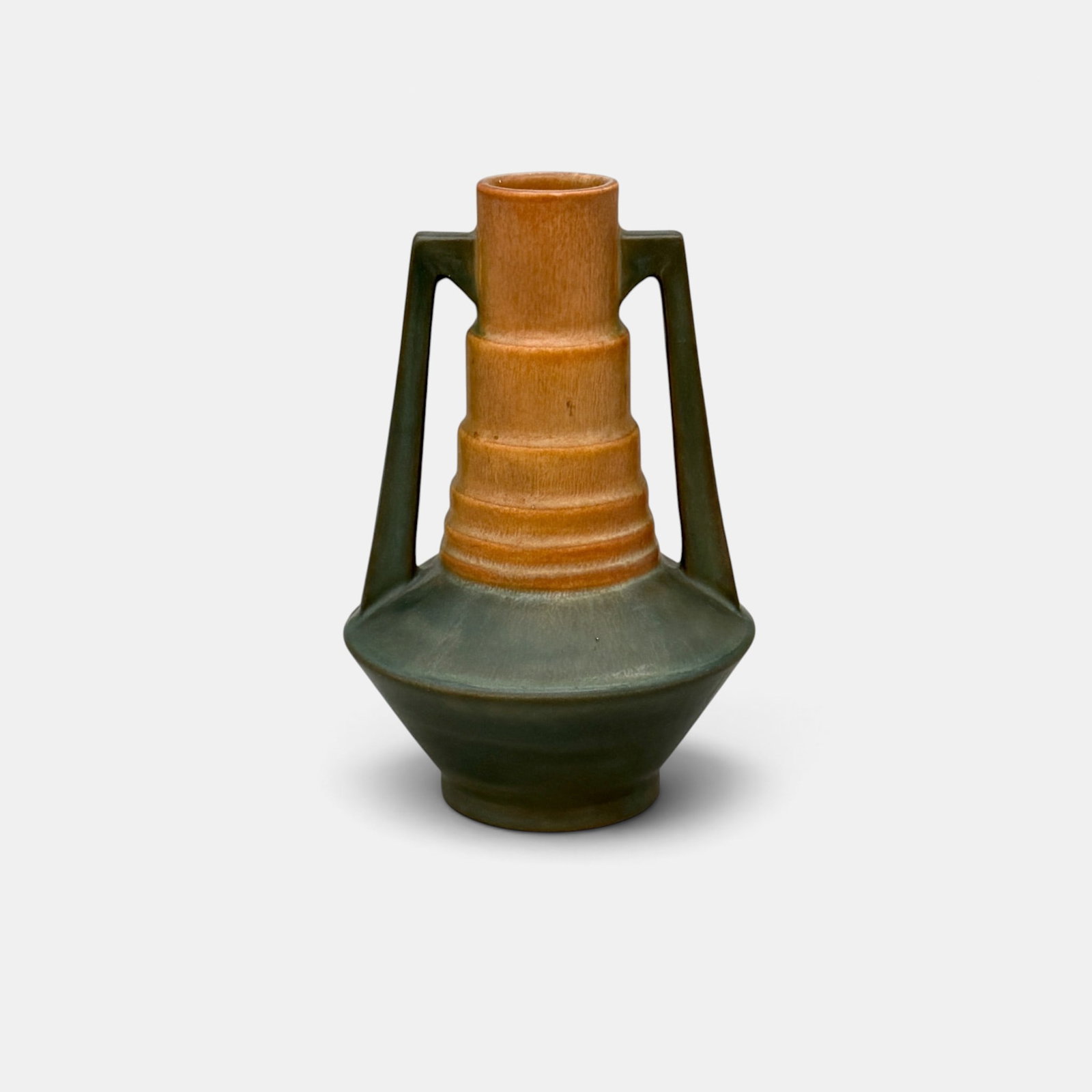 Roseville Futura "Telescope" vase, shape 382-7. (1 of 7)