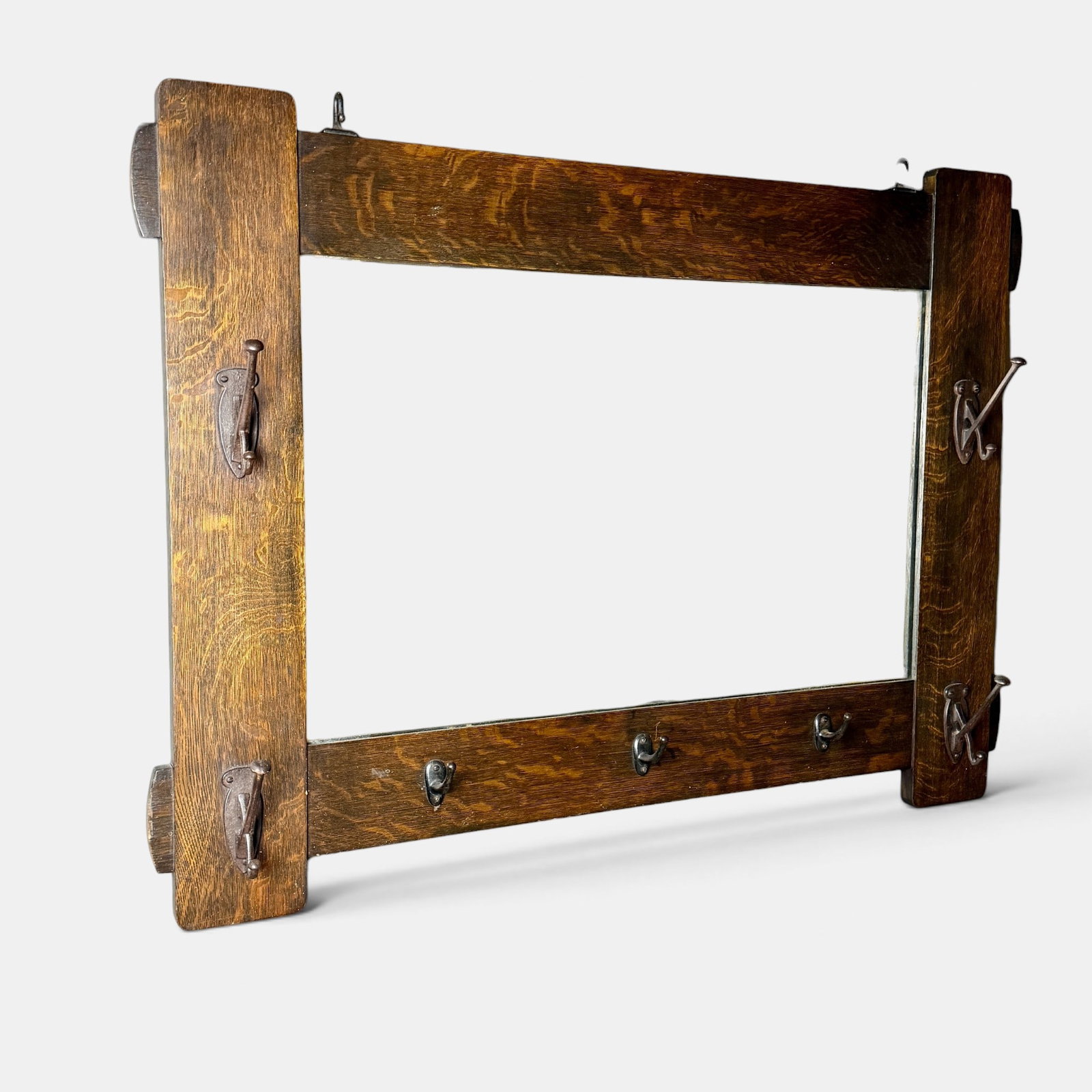 Stickley Brothers mirror, original finish, shape number 7577 (1 of 4)