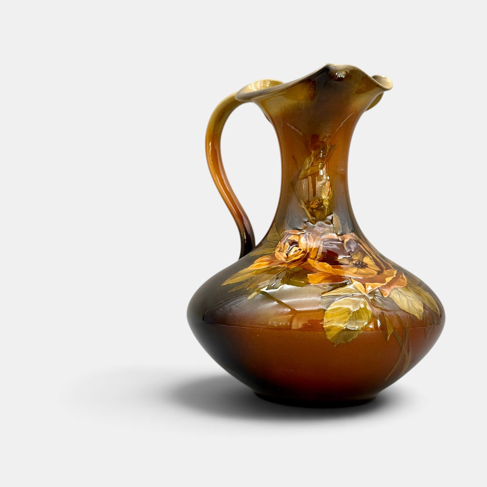 Rookwood Standard ewer, roses, AMV, 1891. (1 of 4)