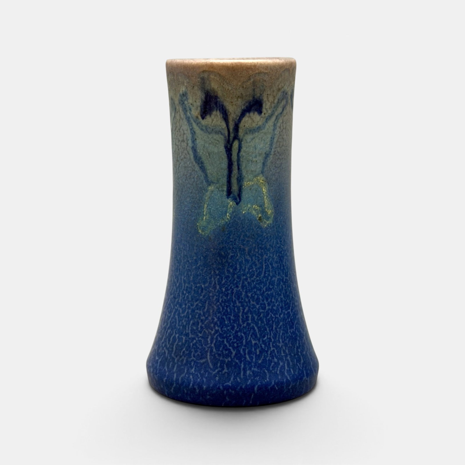 Rookwood Decorated Mat vase, 3 butterflies, Todd, 1913. (1 of 5)