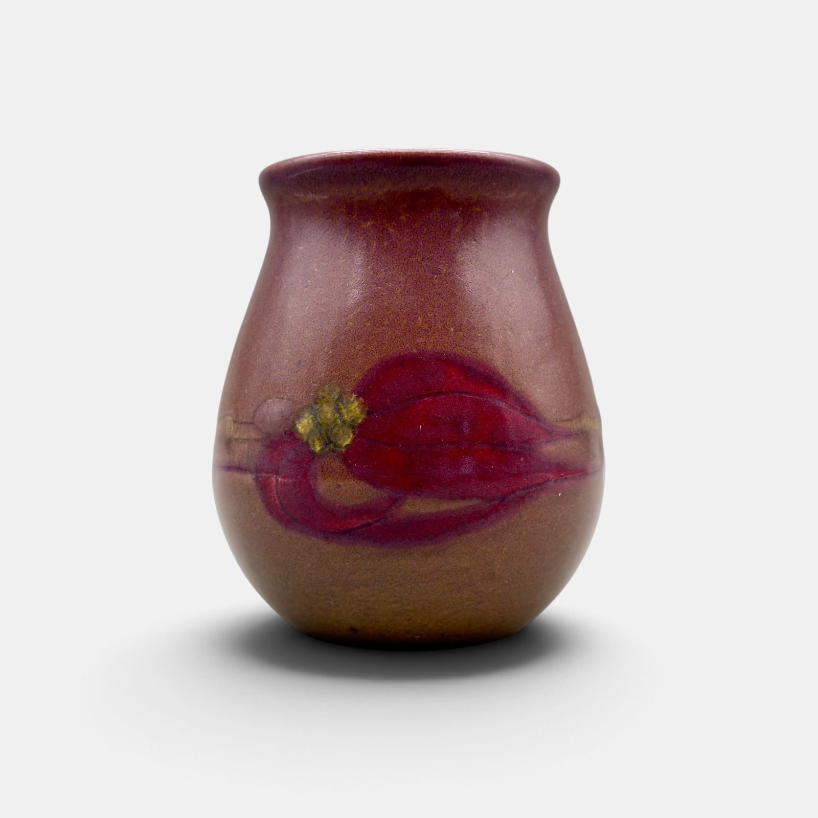 Glossy Rookwood vase, incised flower, Todd, 1914. (1 of 4)