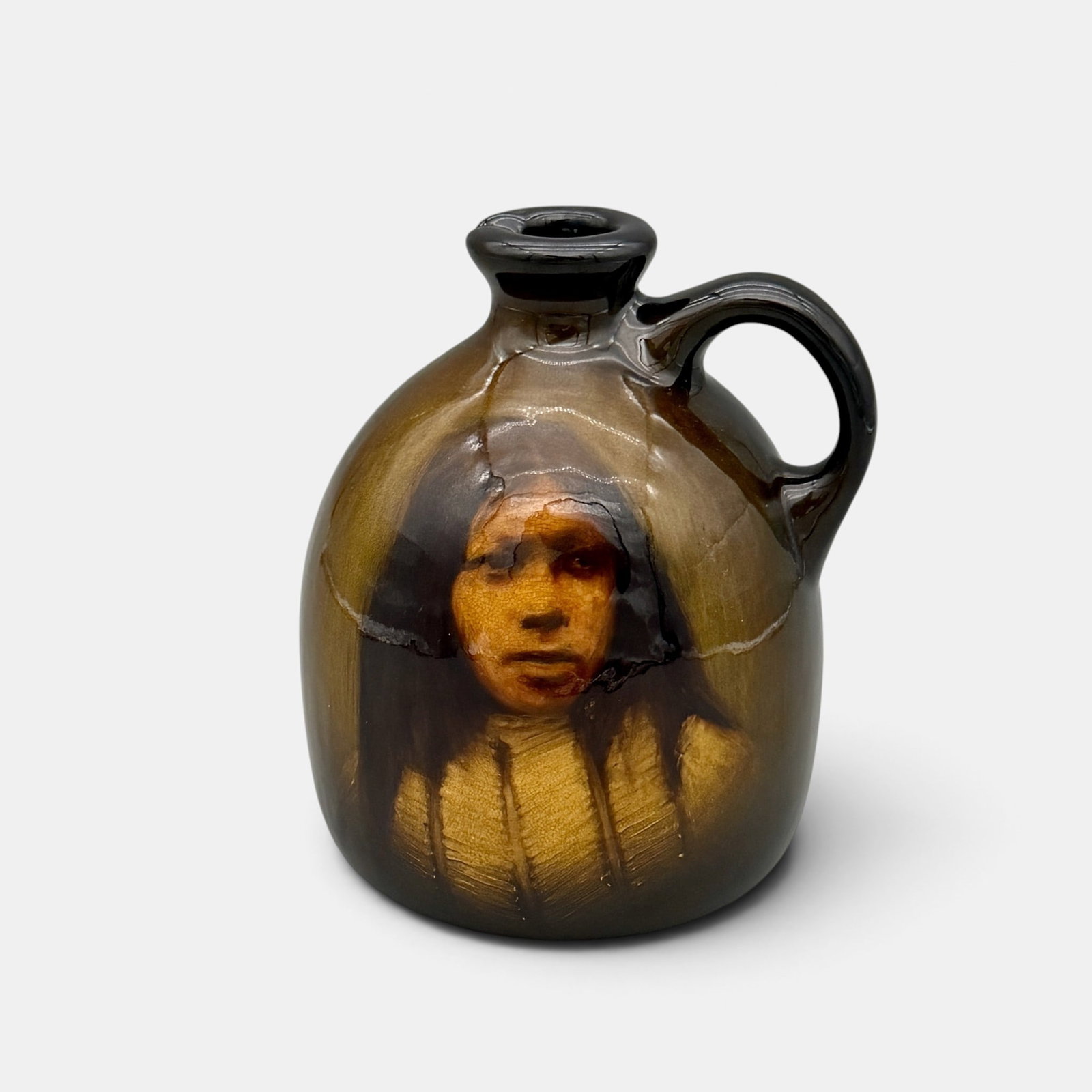 Rookwood Standard glaze jug, "Comanche" Sadie Markland, 1898. (1 of 6)