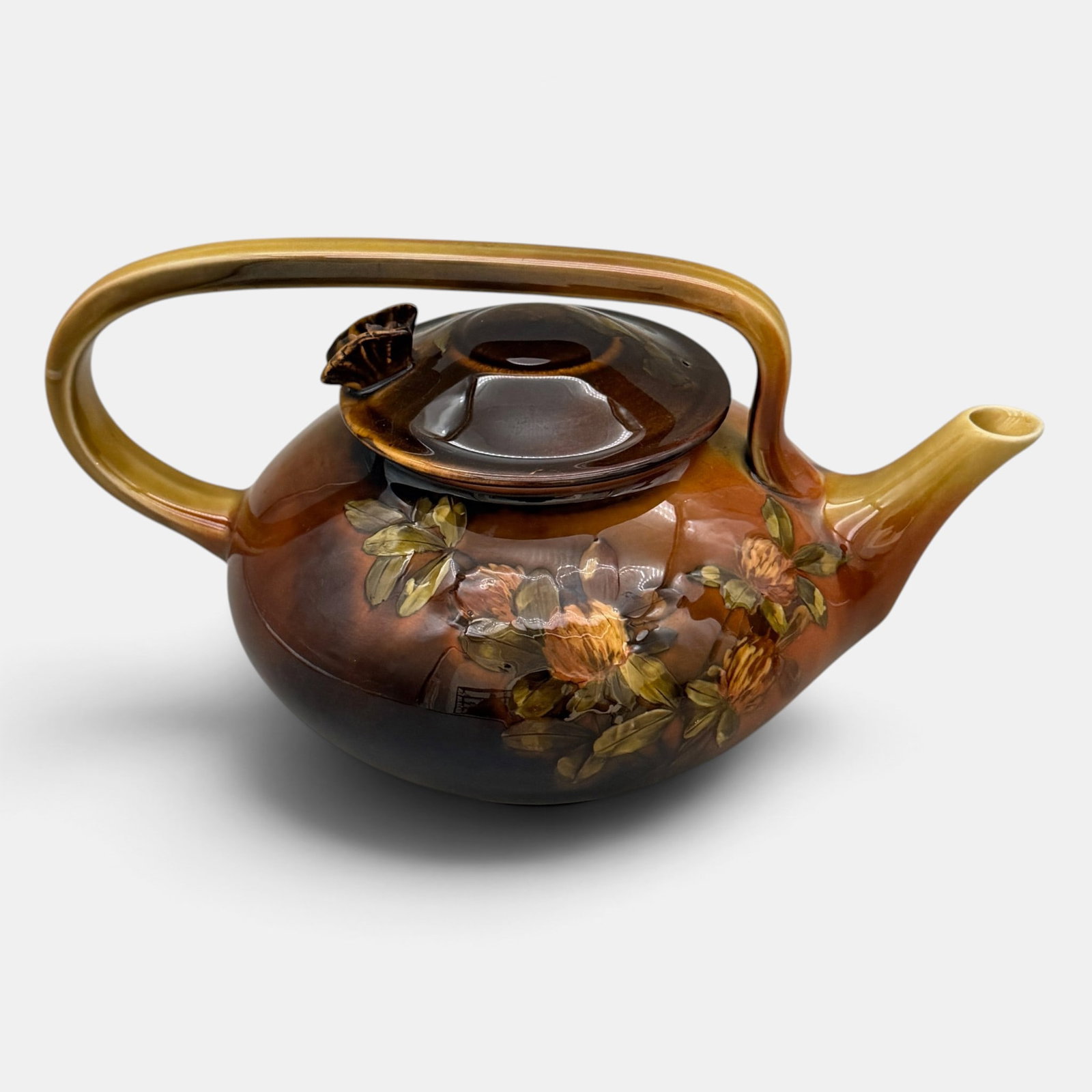 Rookwood Standard tea pot, clover, AMV, 1892. (1 of 6)