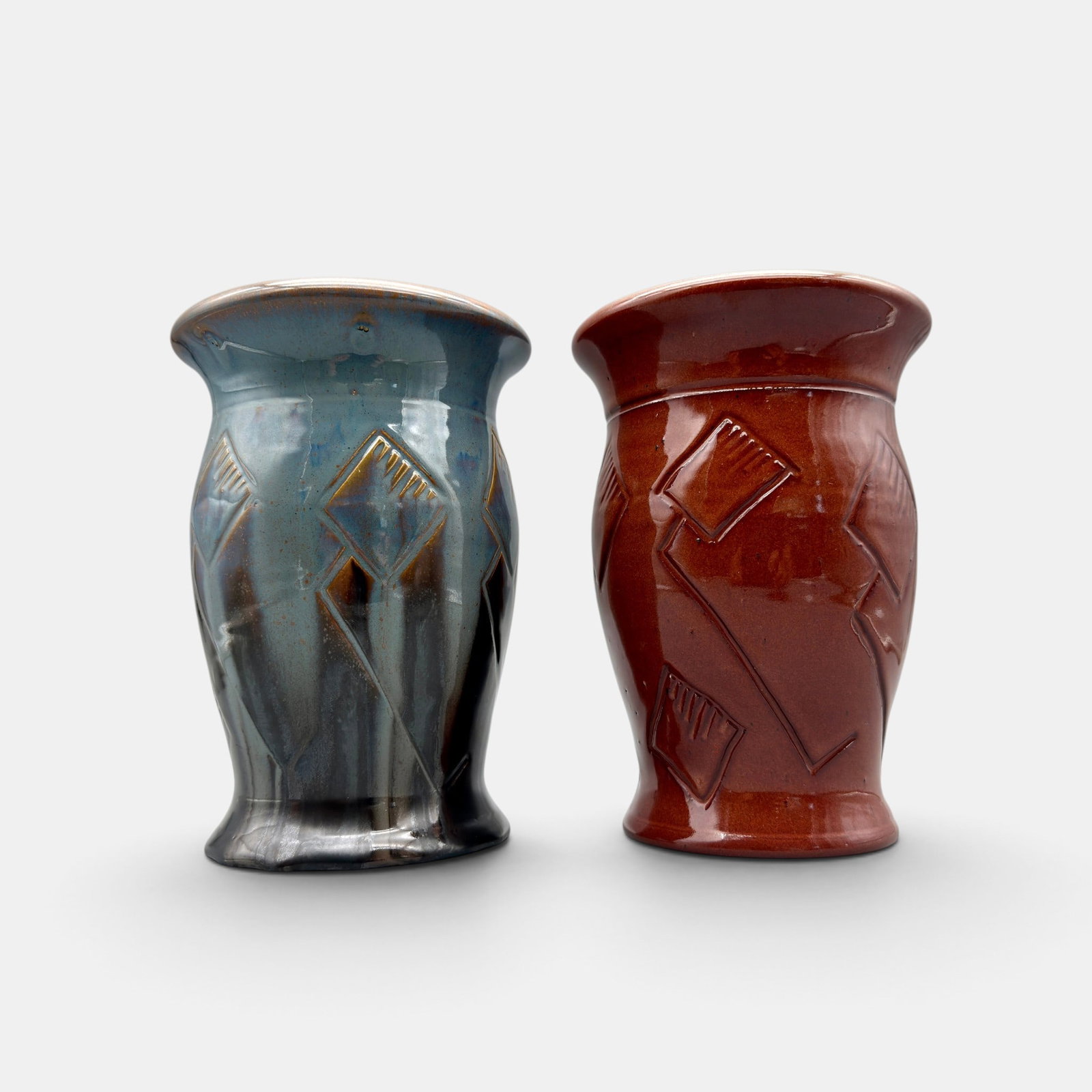 Two Rookwood Glaze Effect vases, Wareham, 1952. (1 of 6)
