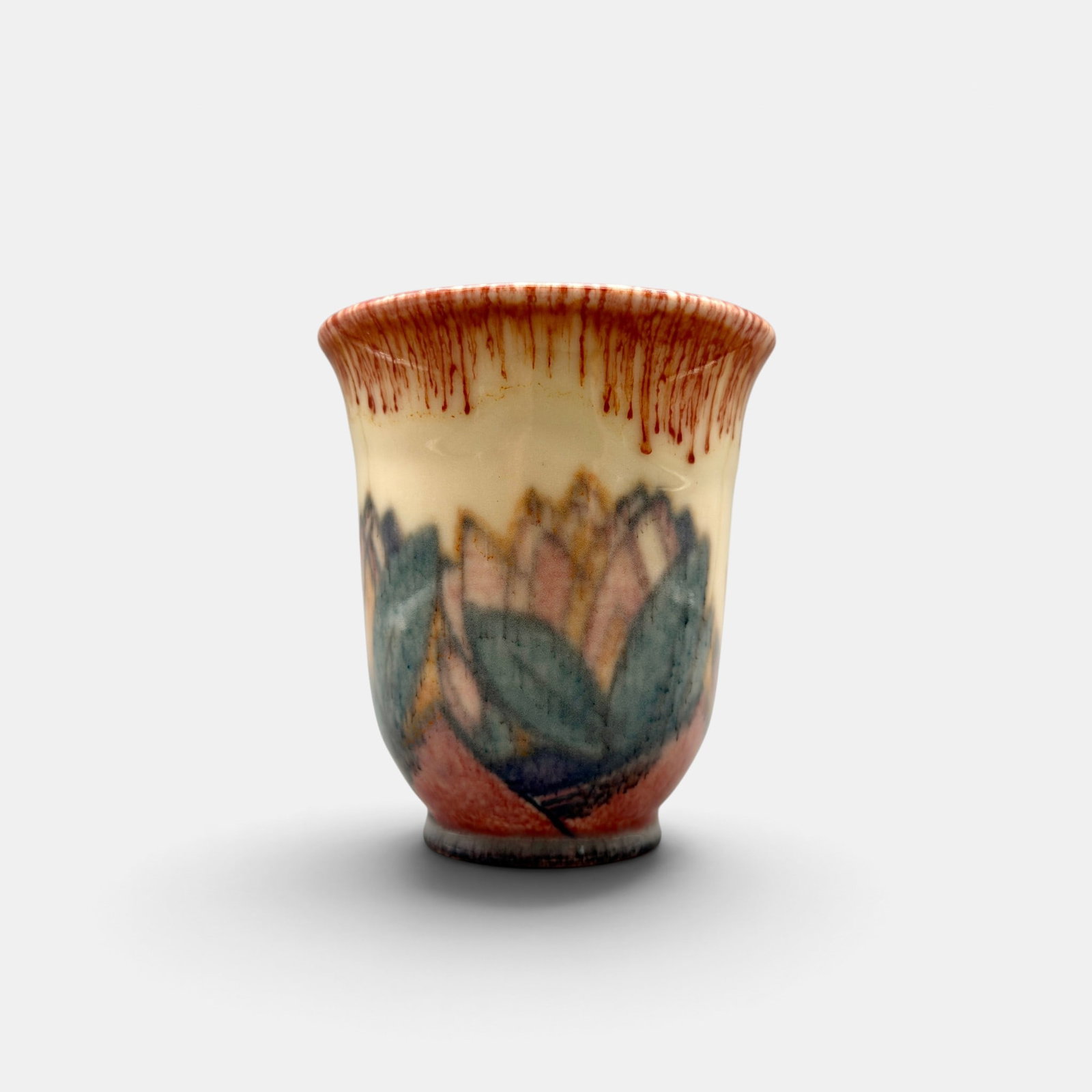 Rookwood Decorated Porcelain, stylized flowers, Epply 1929. (1 of 5)