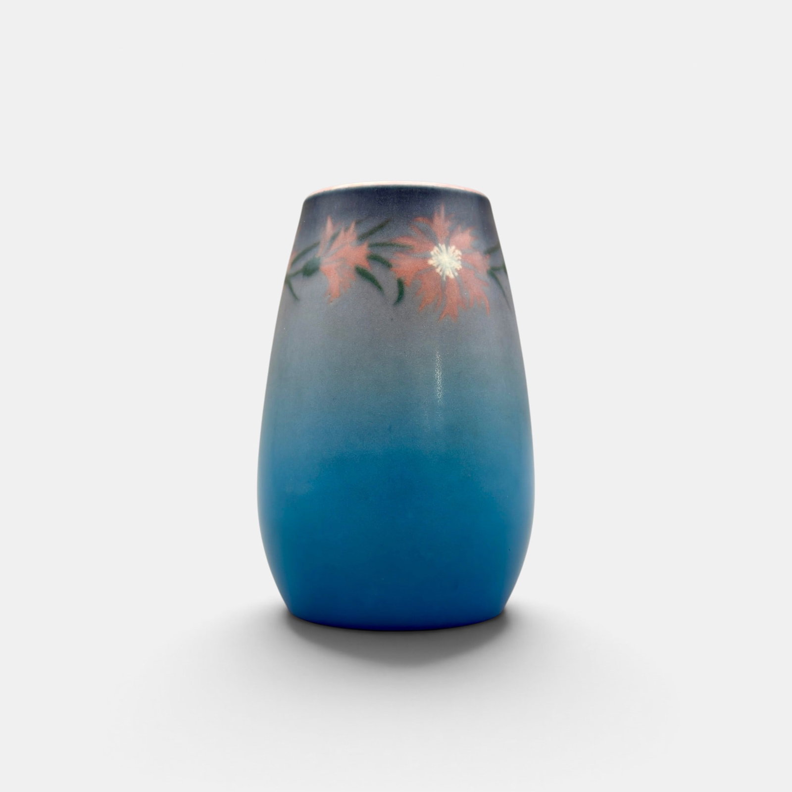 Rookwood Vellum vase, rose flowers, Wilcox, 1924. (1 of 4)