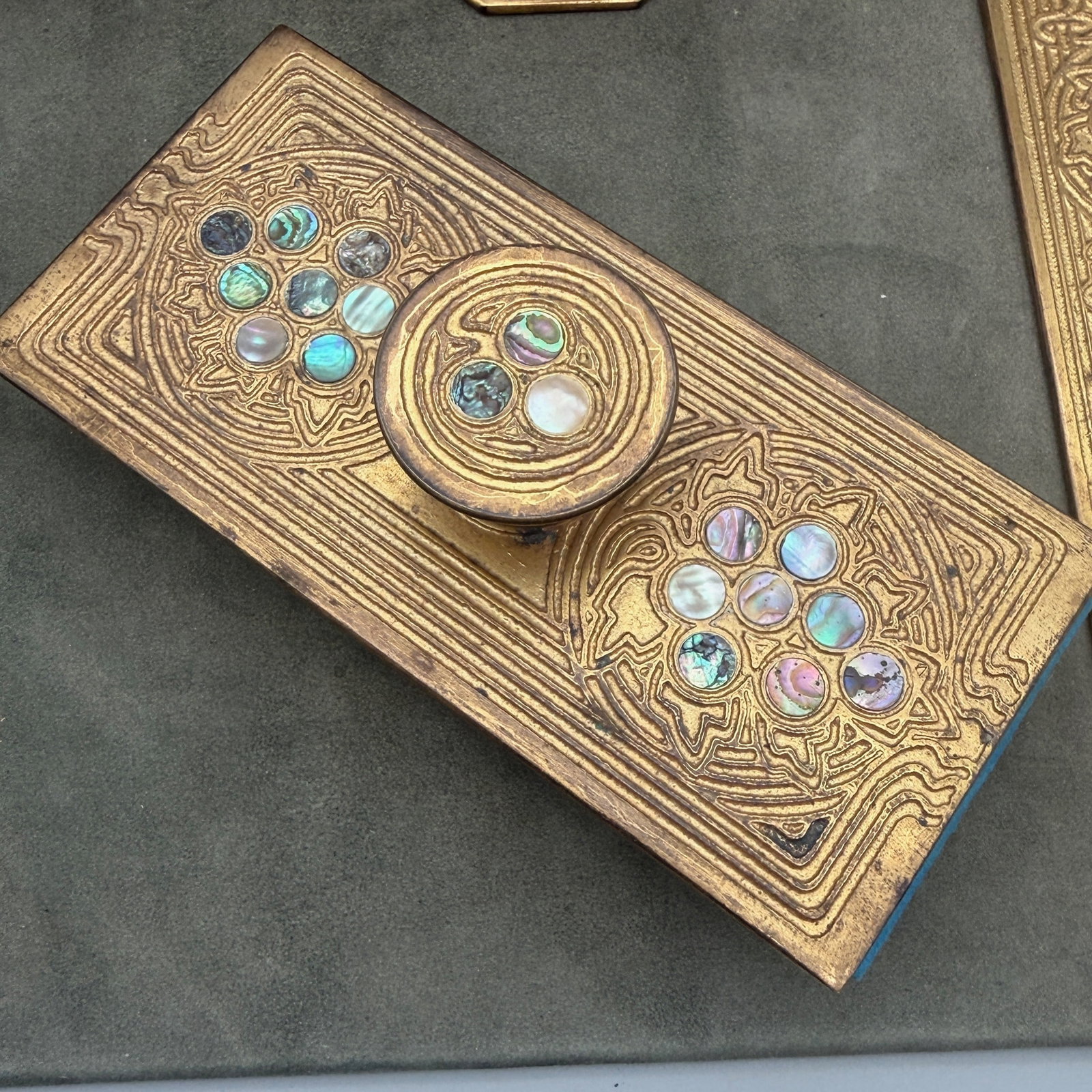 Tiffany Studios Abalone Desk Set - 3