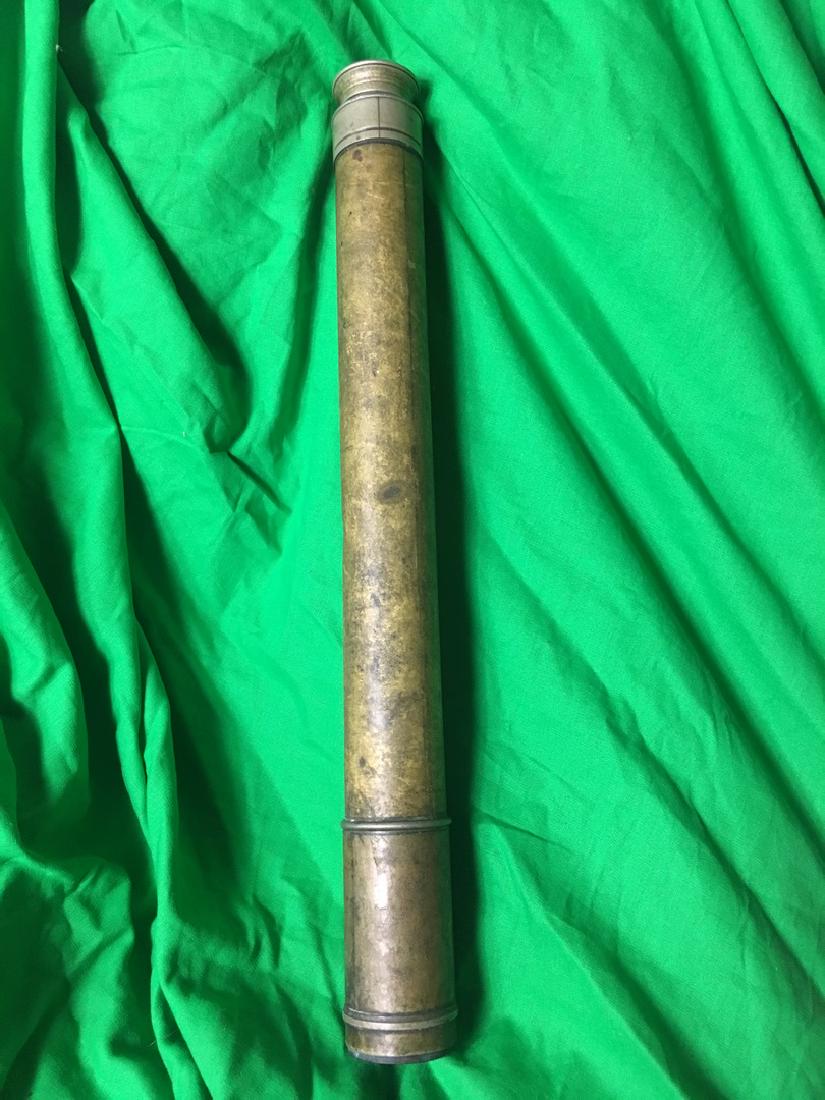 Antique Brass and Nickel Voightlander sons telescope: telescope