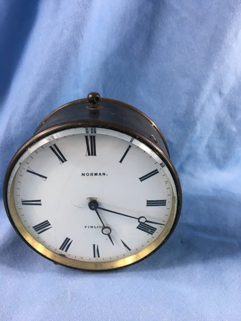 French Clock Norman Pimilico: 4"x4"French clock marked U.A.P Brevete S.C.D.G.